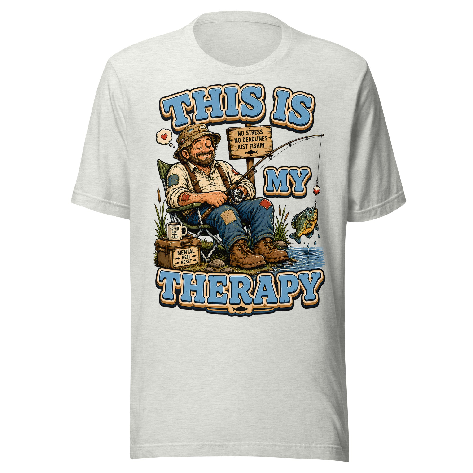 This Is My Therapy - Funny Fishing Lovers Unisex T-Shirt by printfluence.net