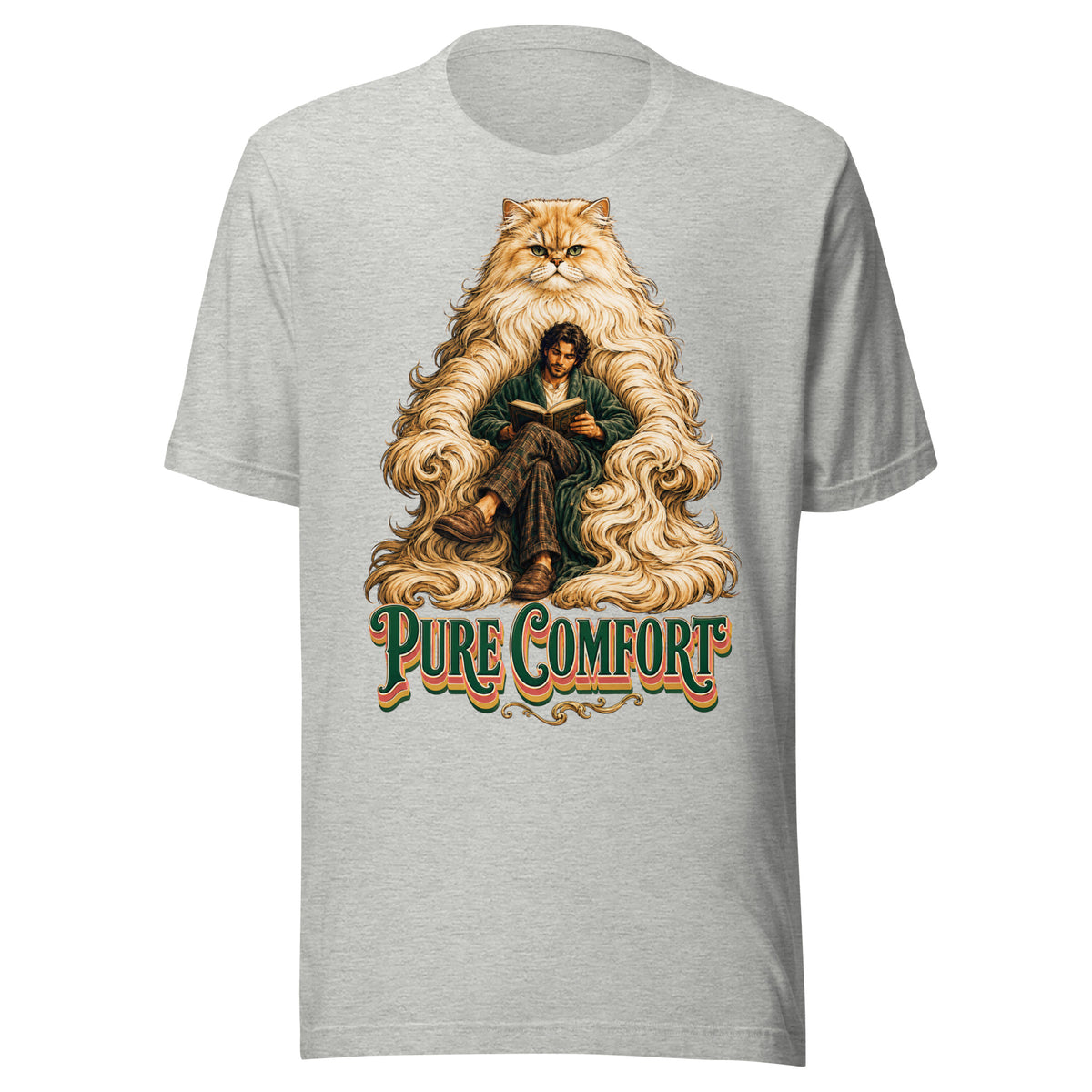 Cat Lovers Unisex Staple T-Shirt "Pure Comfort" by printfluence.net