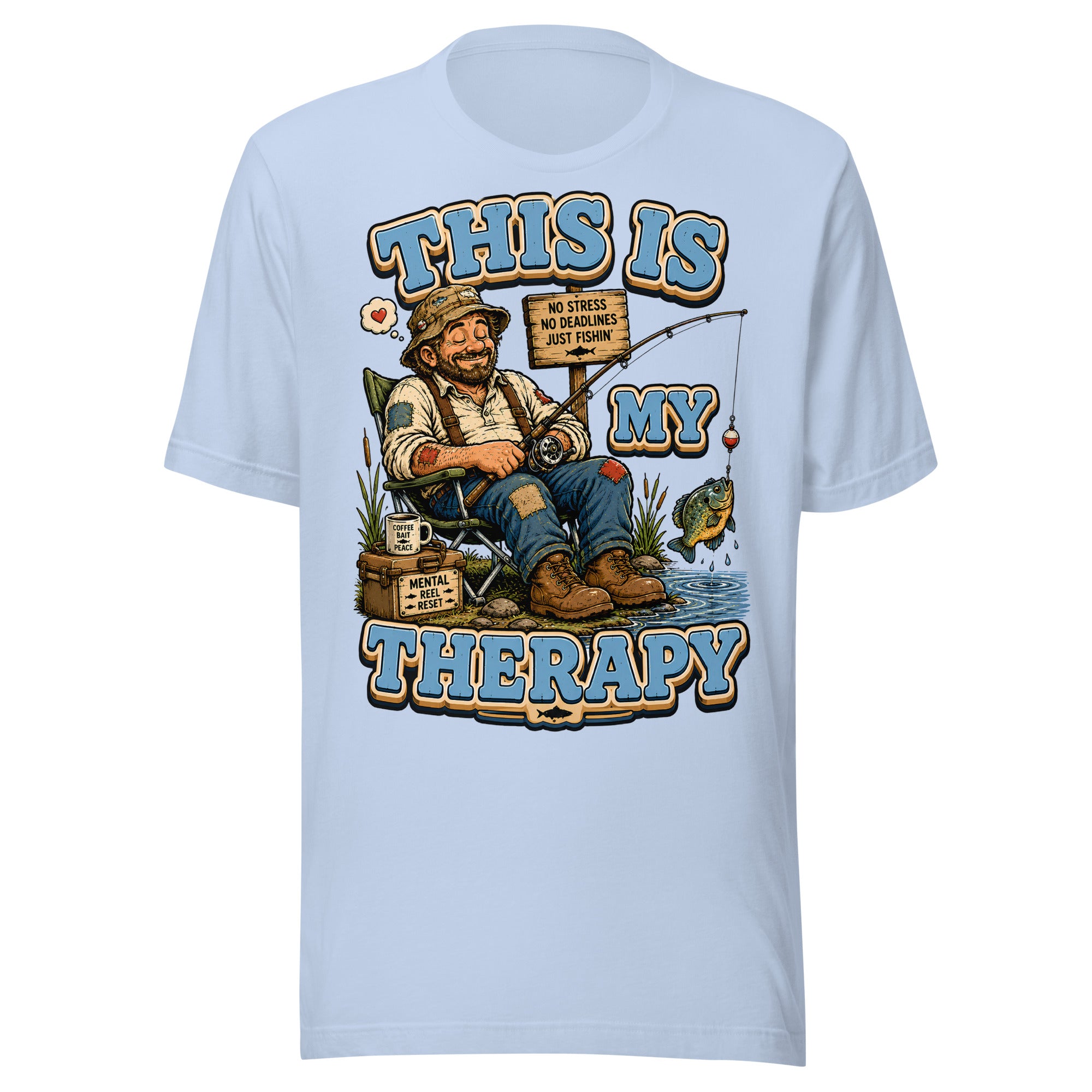 This Is My Therapy - Funny Fishing Lovers Unisex T-Shirt by printfluence.net