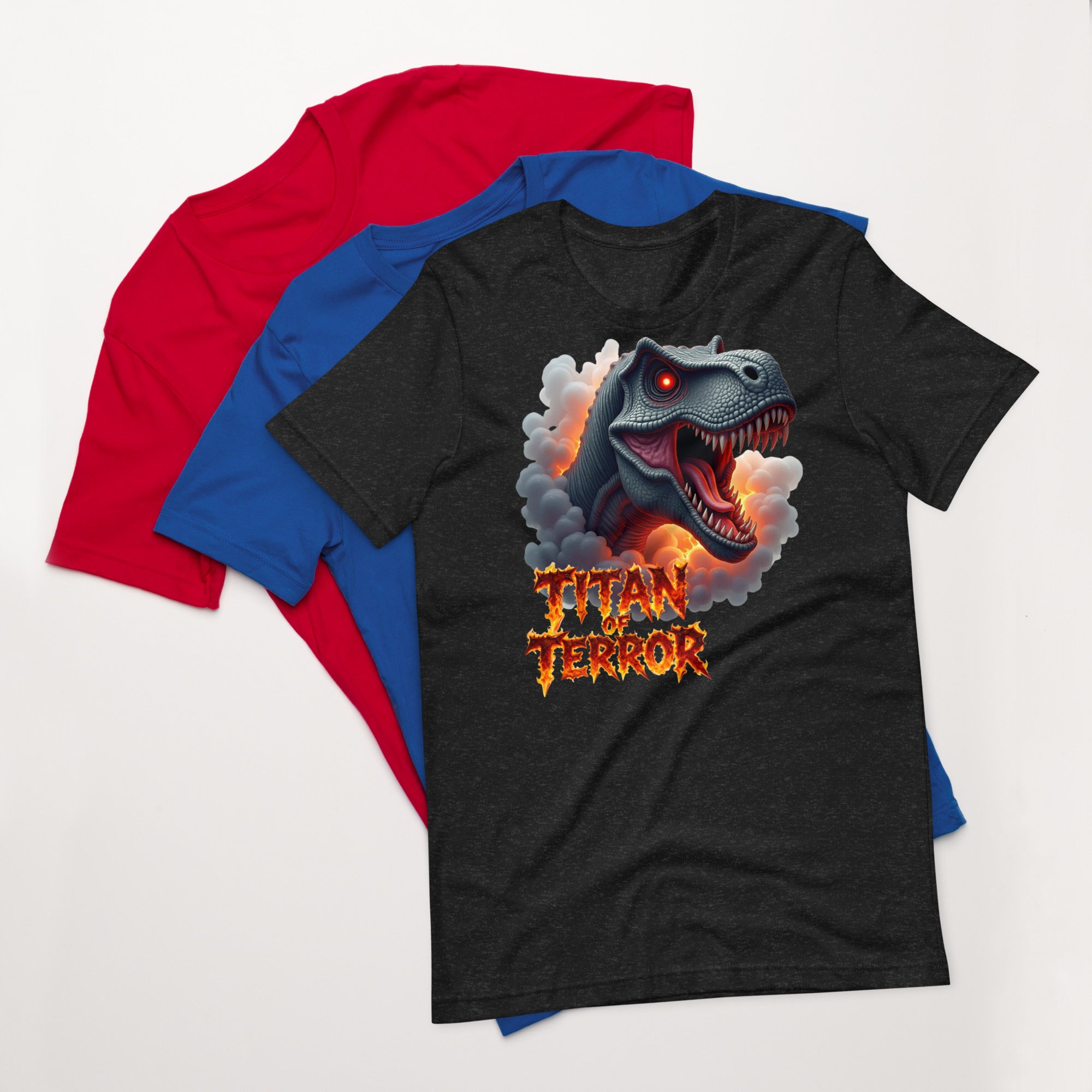 Unisex t-shirt - Titan of Terror Dino Unisex T-Shirt – Primal Power for Elite Dominators by printfluence.net
