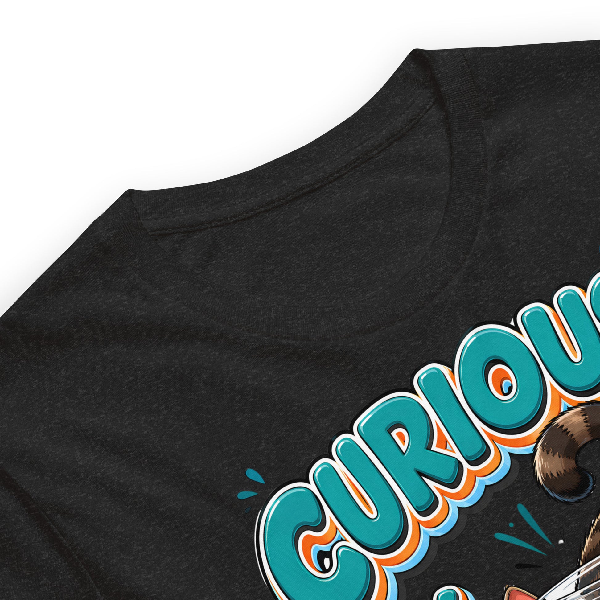 Unisex t-shirt - Elite Curious By Nature Cat - Premium Luxury Retro Goldfish Design by printfluence.net