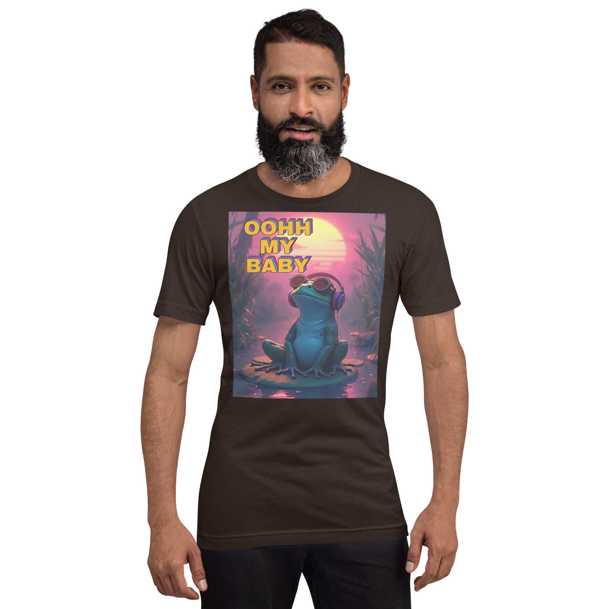 Unisex t-shirt - Oohh My Baby Frog Unisex T-Shirt – For Chill High-Achievers with Vibe by printfluence.net