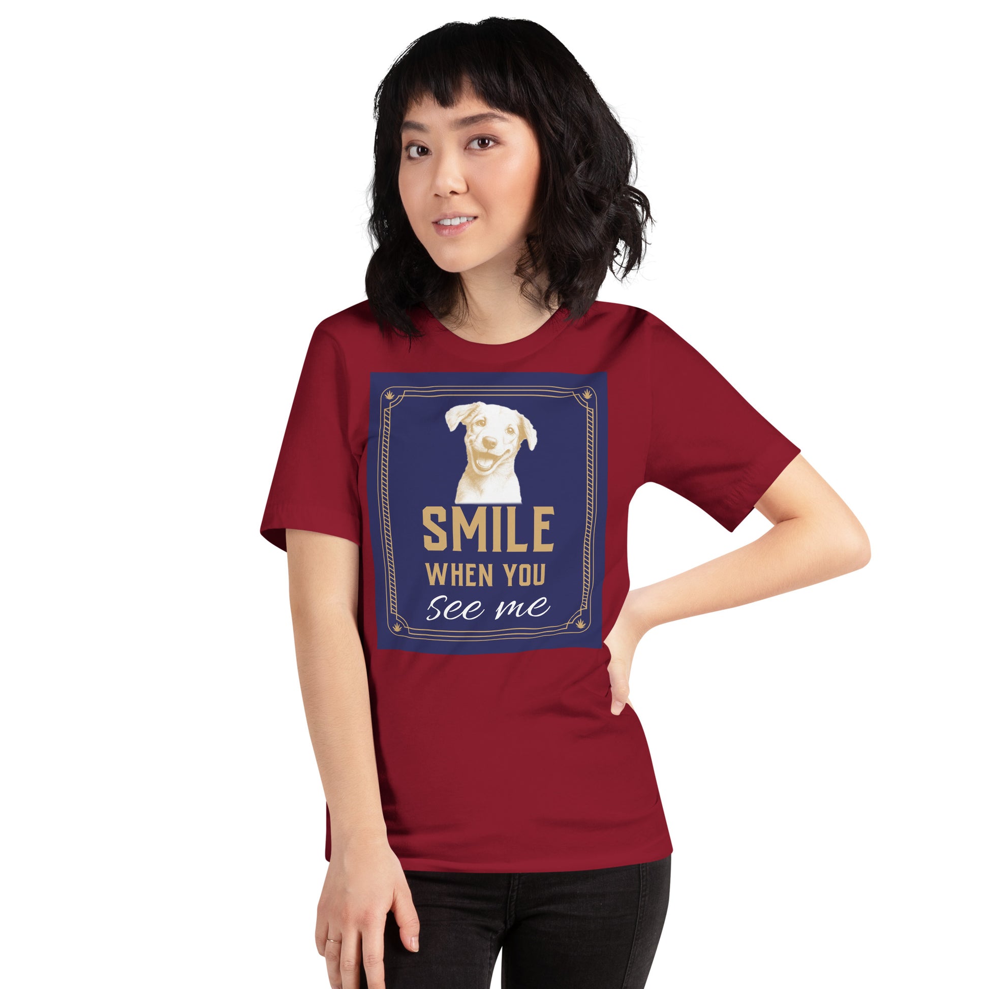 Unisex t-shirt - Smile When You See Me Unisex T-Shirt – For Joyful High Achievers by printfluence.net