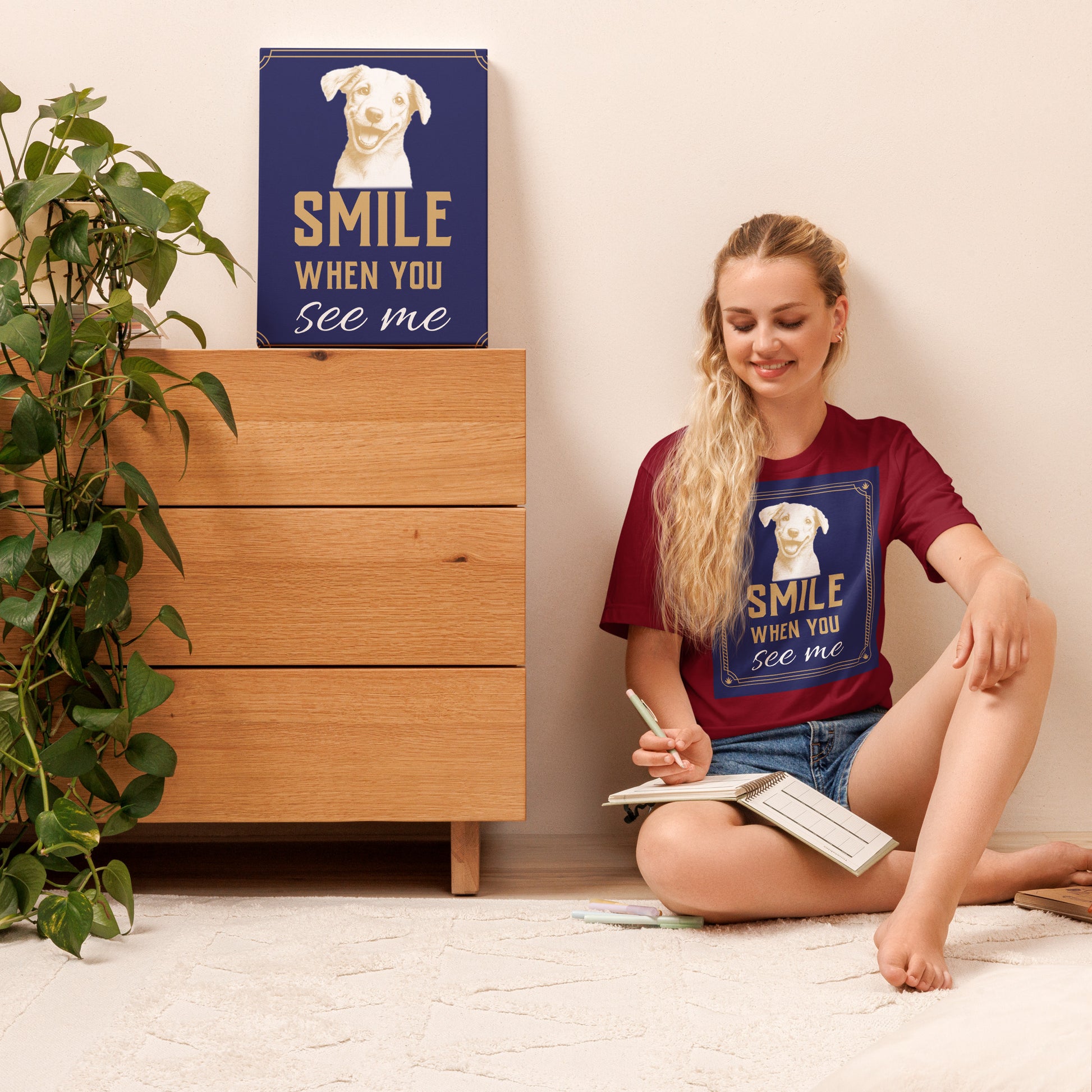 Unisex t-shirt - Smile When You See Me Unisex T-Shirt – For Joyful High Achievers by printfluence.net