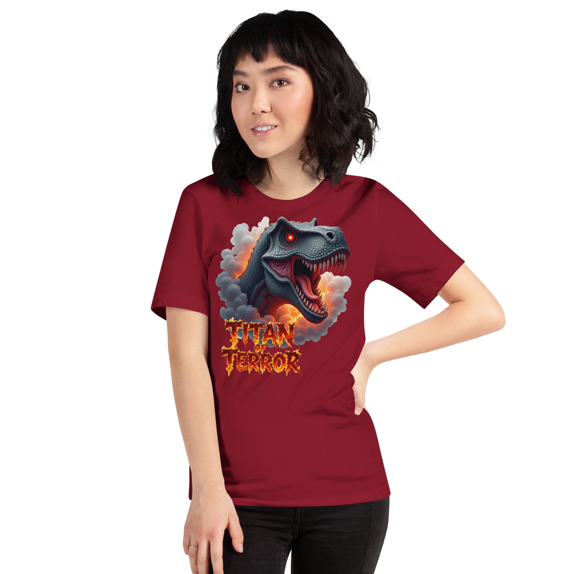 Unisex t-shirt - Titan of Terror Dino Unisex T-Shirt – Primal Power for Elite Dominators by printfluence.net