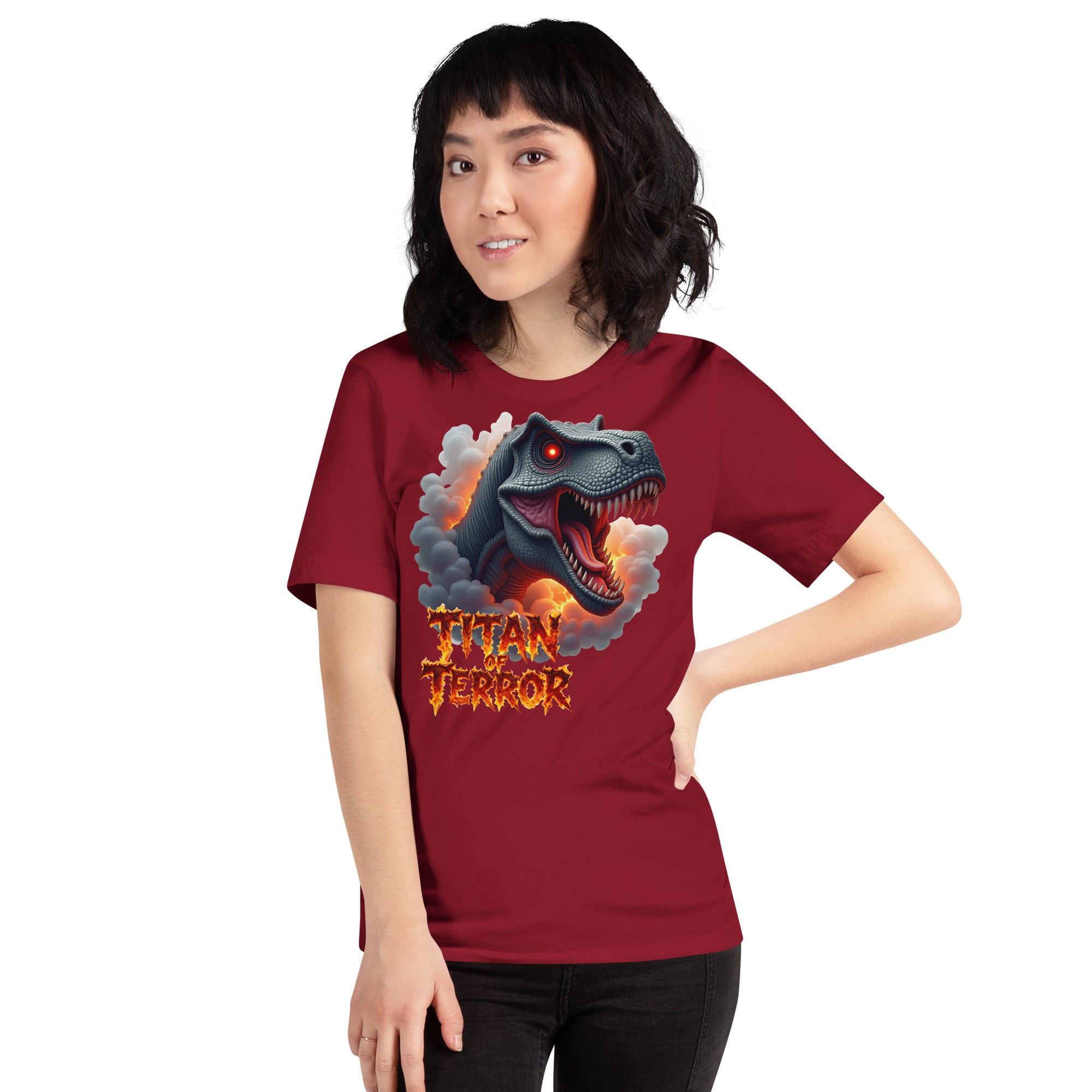 Unisex t-shirt - Titan of Terror Dino Unisex T-Shirt – Primal Power for Elite Dominators by printfluence.net