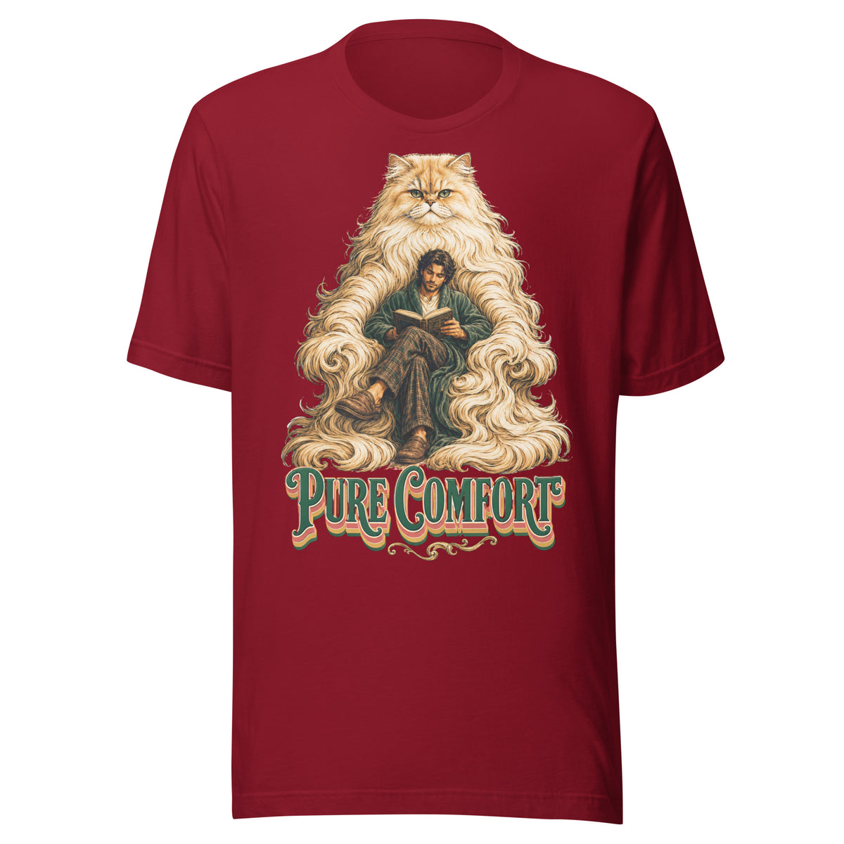 Cat Lovers Unisex Staple T-Shirt "Pure Comfort" by printfluence.net