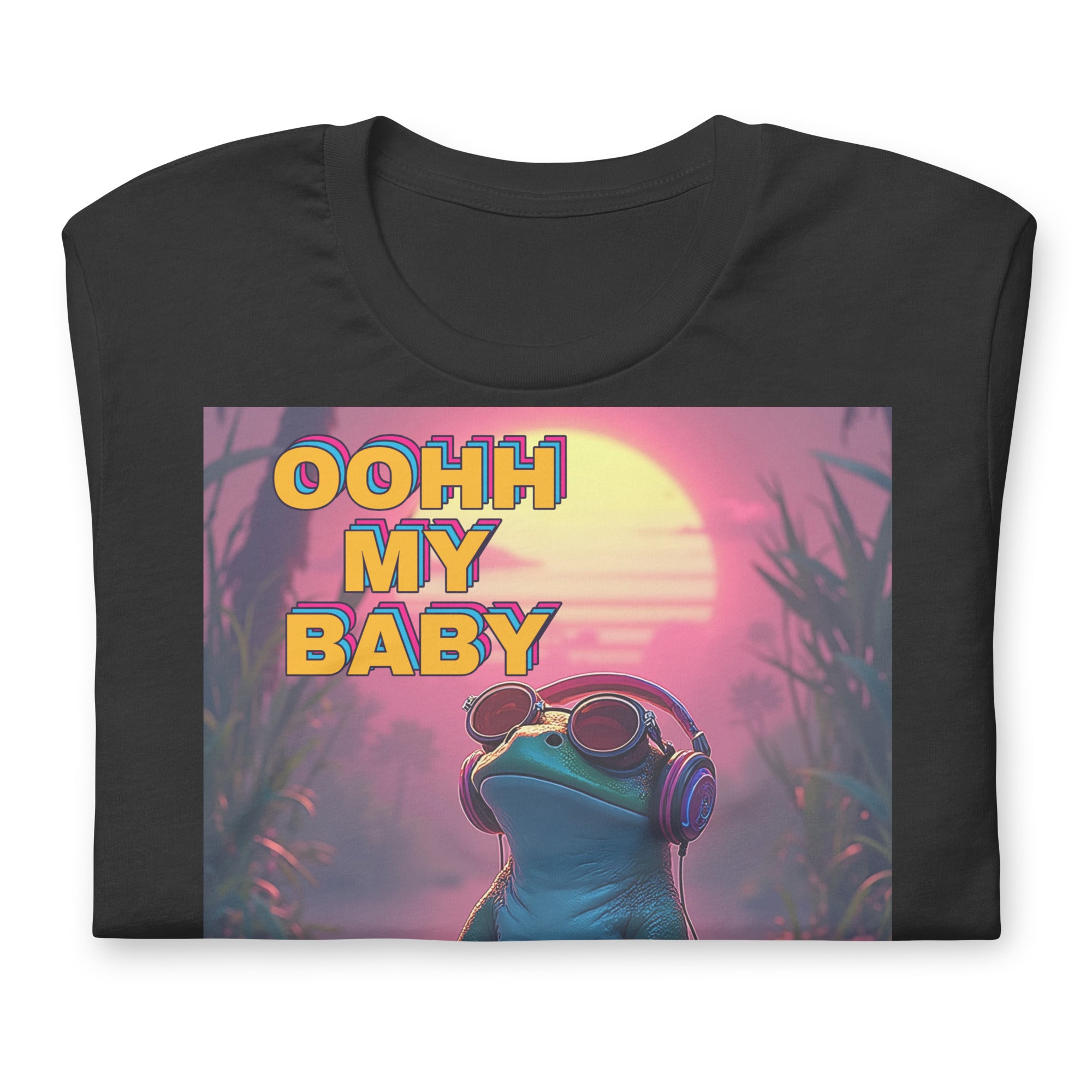 Unisex t-shirt - Oohh My Baby Frog Unisex T-Shirt – For Chill High-Achievers with Vibe by printfluence.net