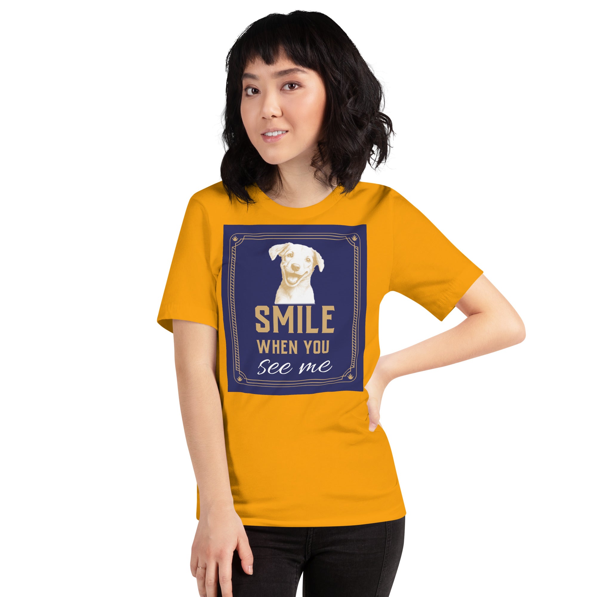 Unisex t-shirt - Smile When You See Me Unisex T-Shirt – For Joyful High Achievers by printfluence.net
