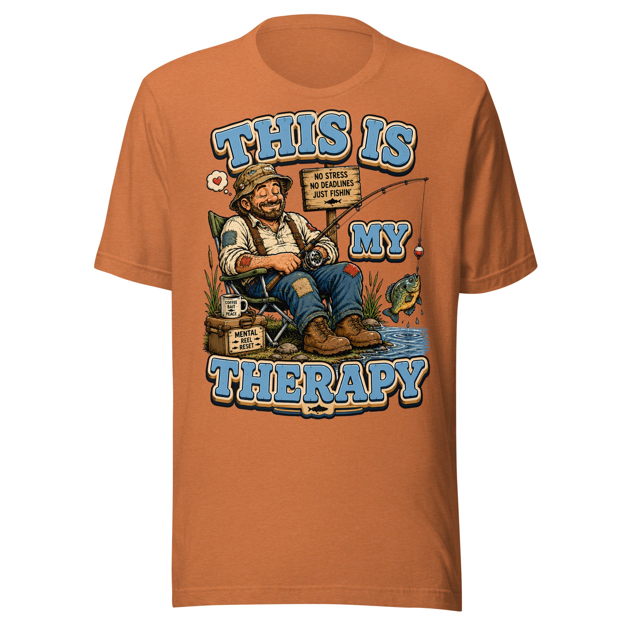 This Is My Therapy - Funny Fishing Lovers Unisex T-Shirt by printfluence.net