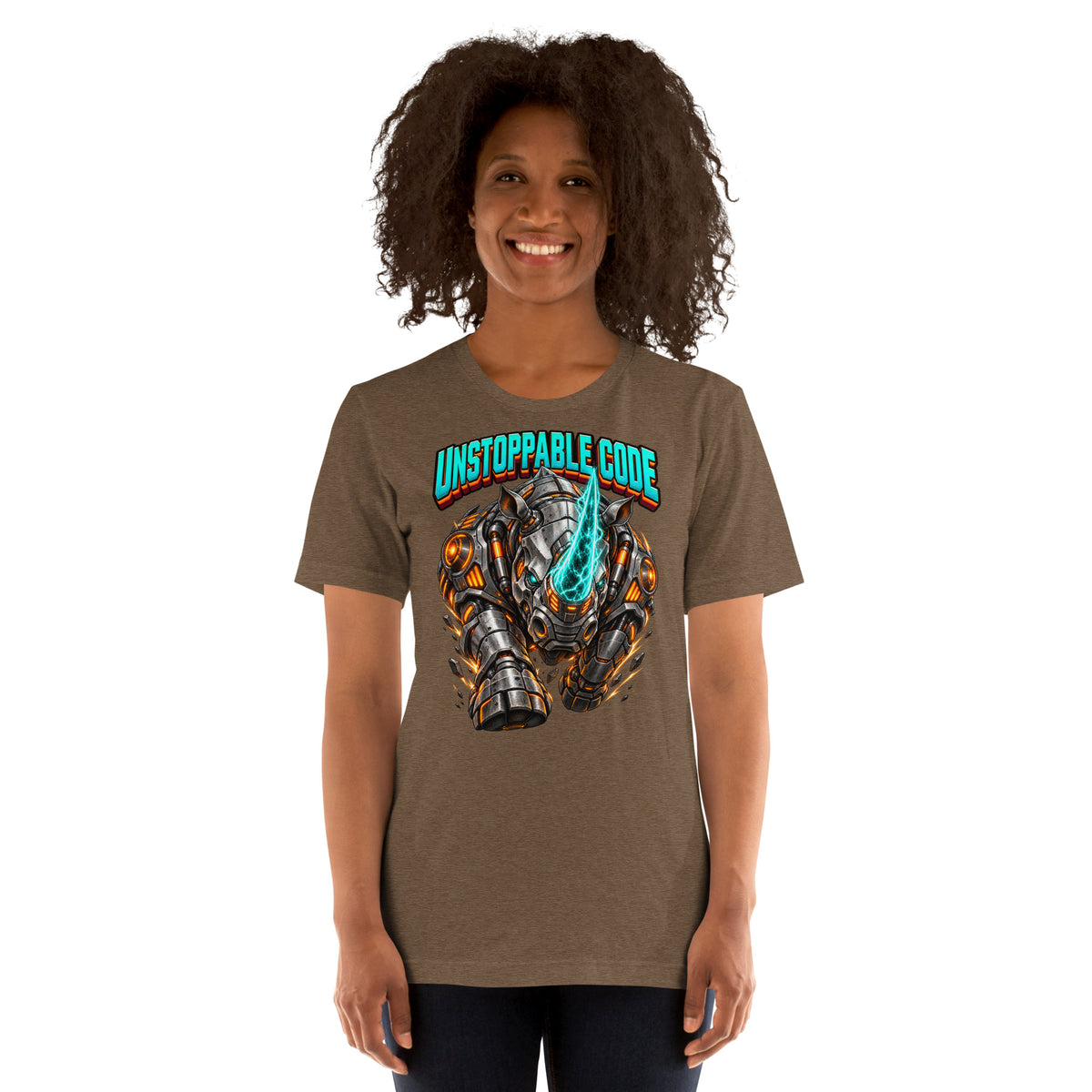 Cyberpunk Animals Lovers | Unisex Staple T-Shirt — UNSTOPPABLE CODE by printfluence