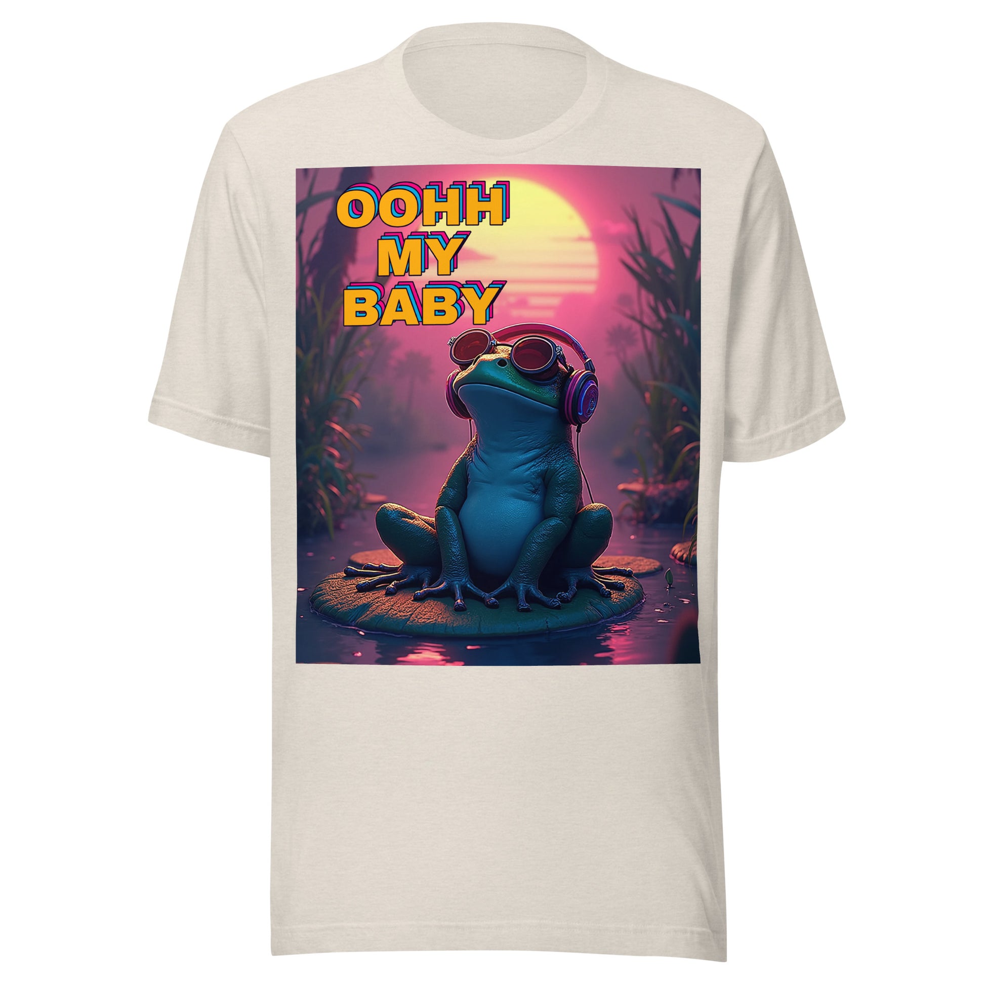 Unisex t-shirt - Oohh My Baby Frog Unisex T-Shirt – For Chill High-Achievers with Vibe by printfluence.net