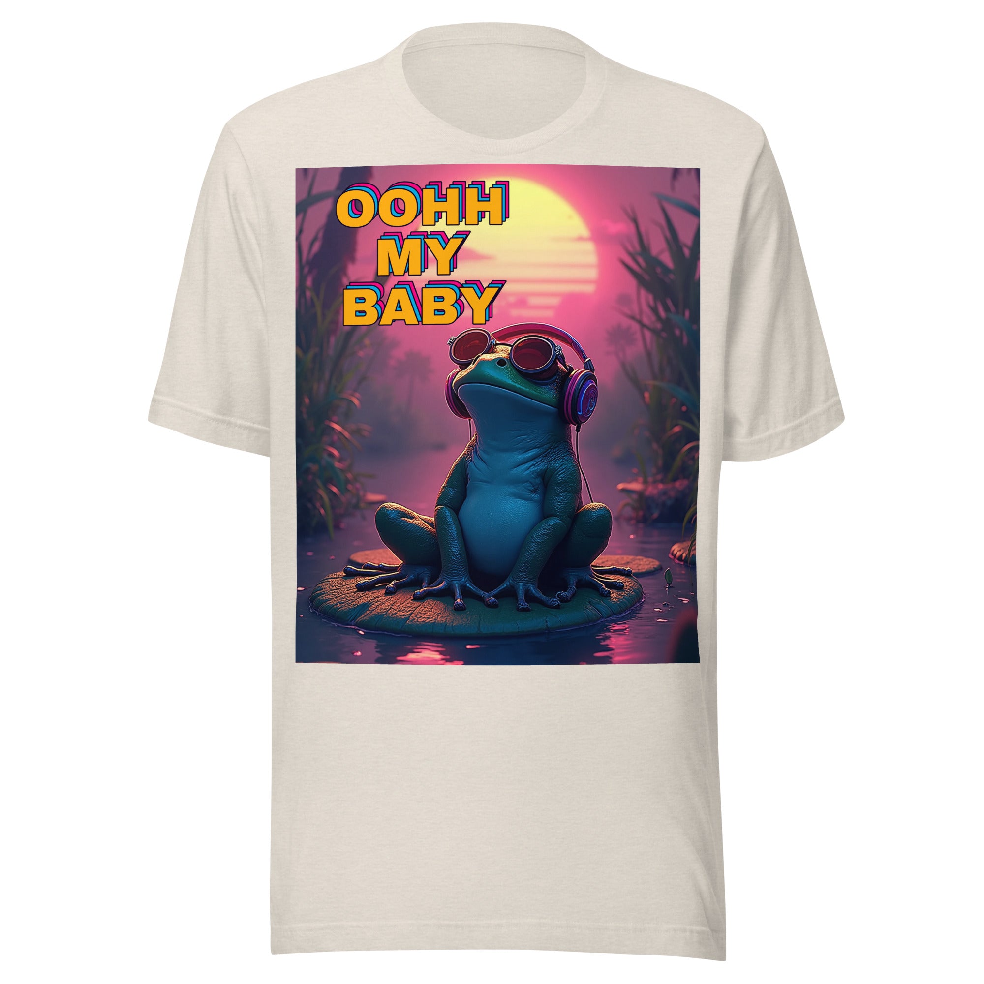Unisex t-shirt - Oohh My Baby Frog Unisex T-Shirt – For Chill High-Achievers with Vibe by printfluence.net