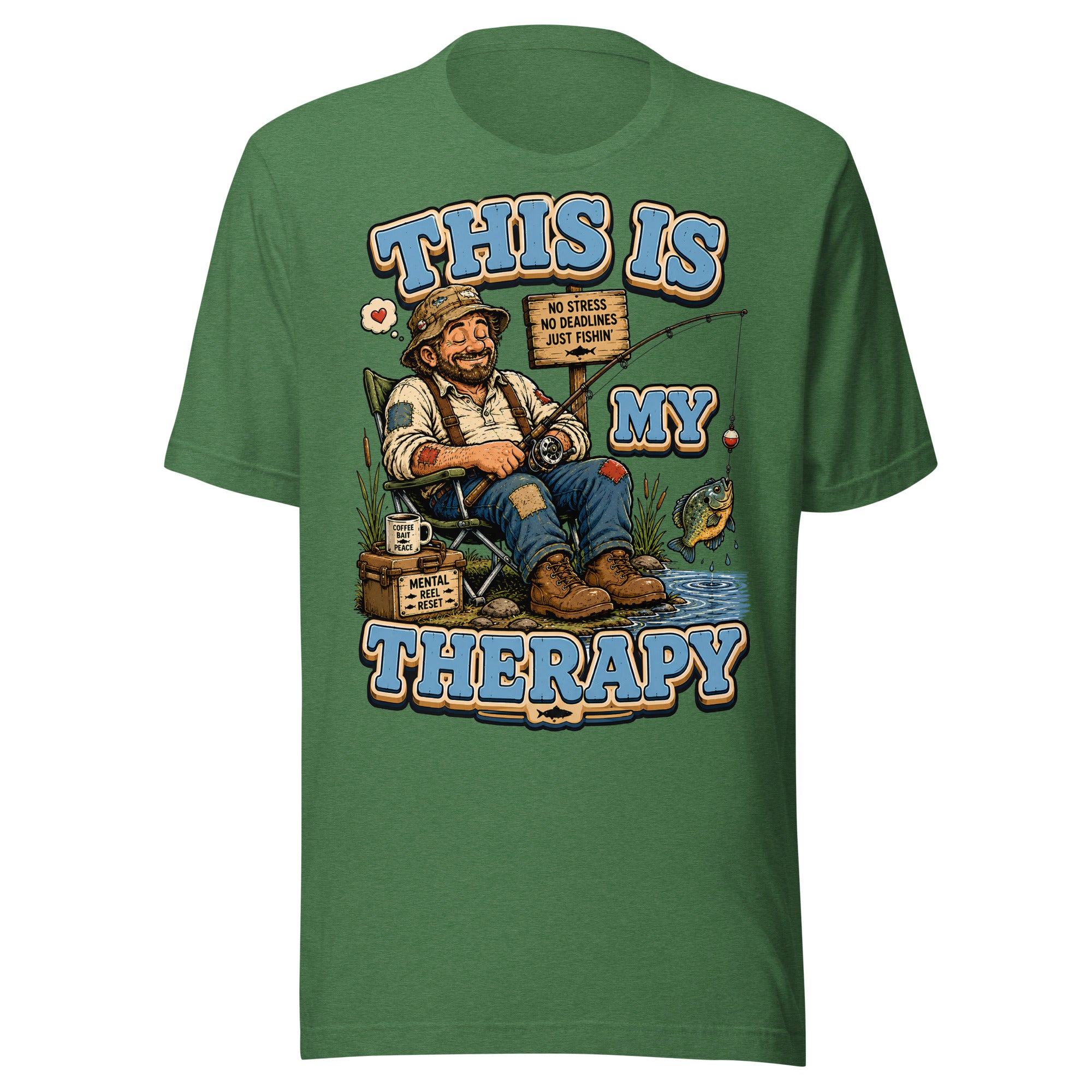 This Is My Therapy - Funny Fishing Lovers Unisex T-Shirt by printfluence.net