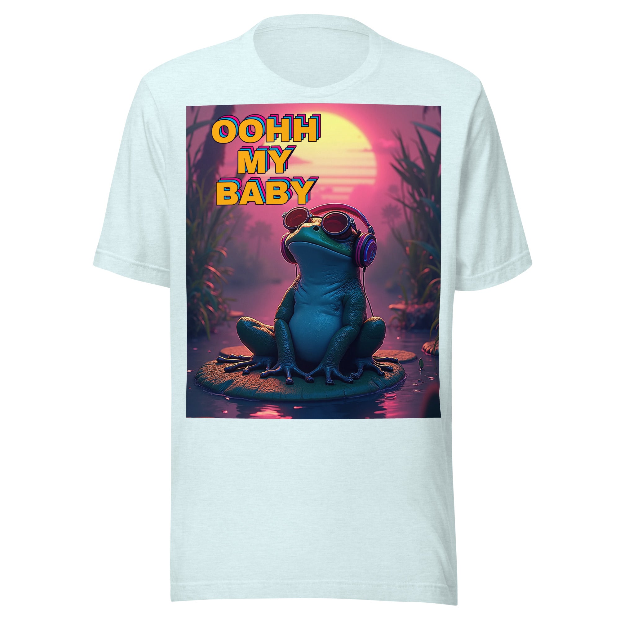 Unisex t-shirt - Oohh My Baby Frog Unisex T-Shirt – For Chill High-Achievers with Vibe by printfluence.net