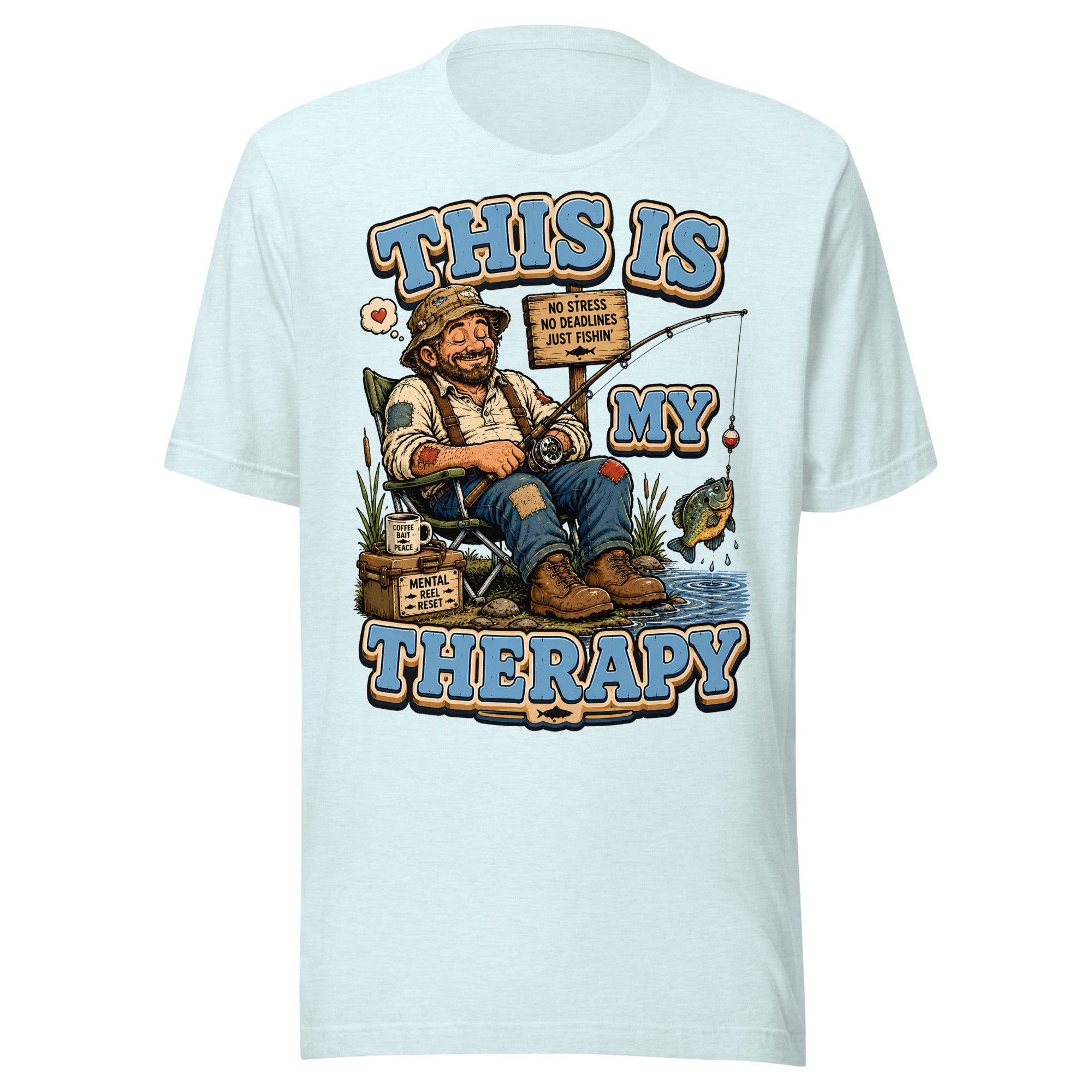 This Is My Therapy - Funny Fishing Lovers Unisex T-Shirt by printfluence.net