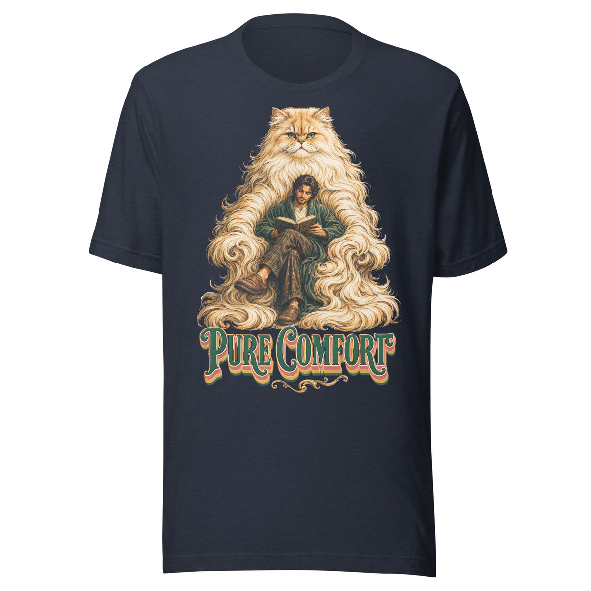 Cat Lovers Unisex Staple T-Shirt "Pure Comfort" by printfluence.net