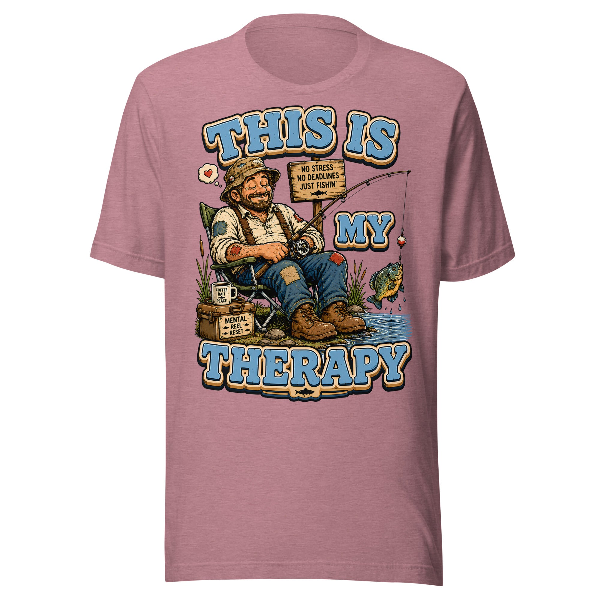 This Is My Therapy - Funny Fishing Lovers Unisex T-Shirt by printfluence.net