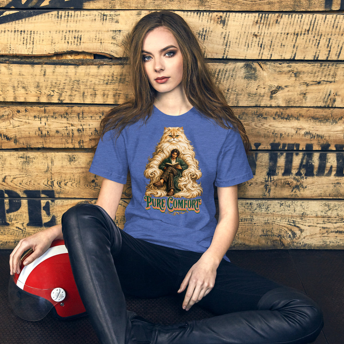 Cat Lovers Unisex Staple T-Shirt "Pure Comfort" by printfluence.net