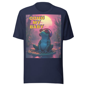 Unisex t-shirt - Oohh My Baby Frog Unisex T-Shirt – For Chill High-Achievers with Vibe by printfluence.net