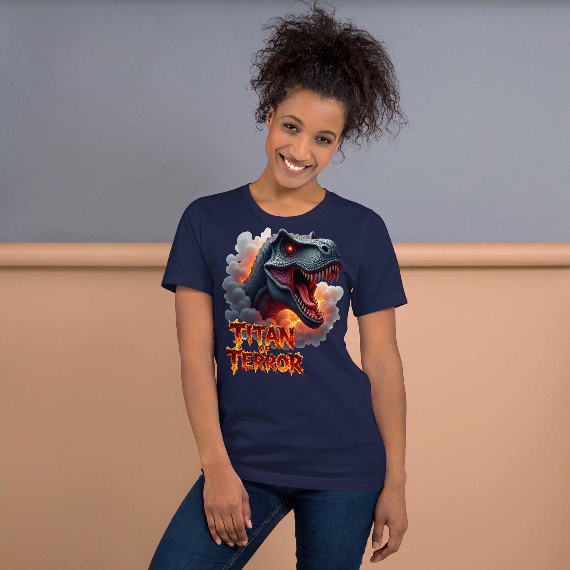 Unisex t-shirt - Titan of Terror Dino Unisex T-Shirt – Primal Power for Elite Dominators by printfluence.net