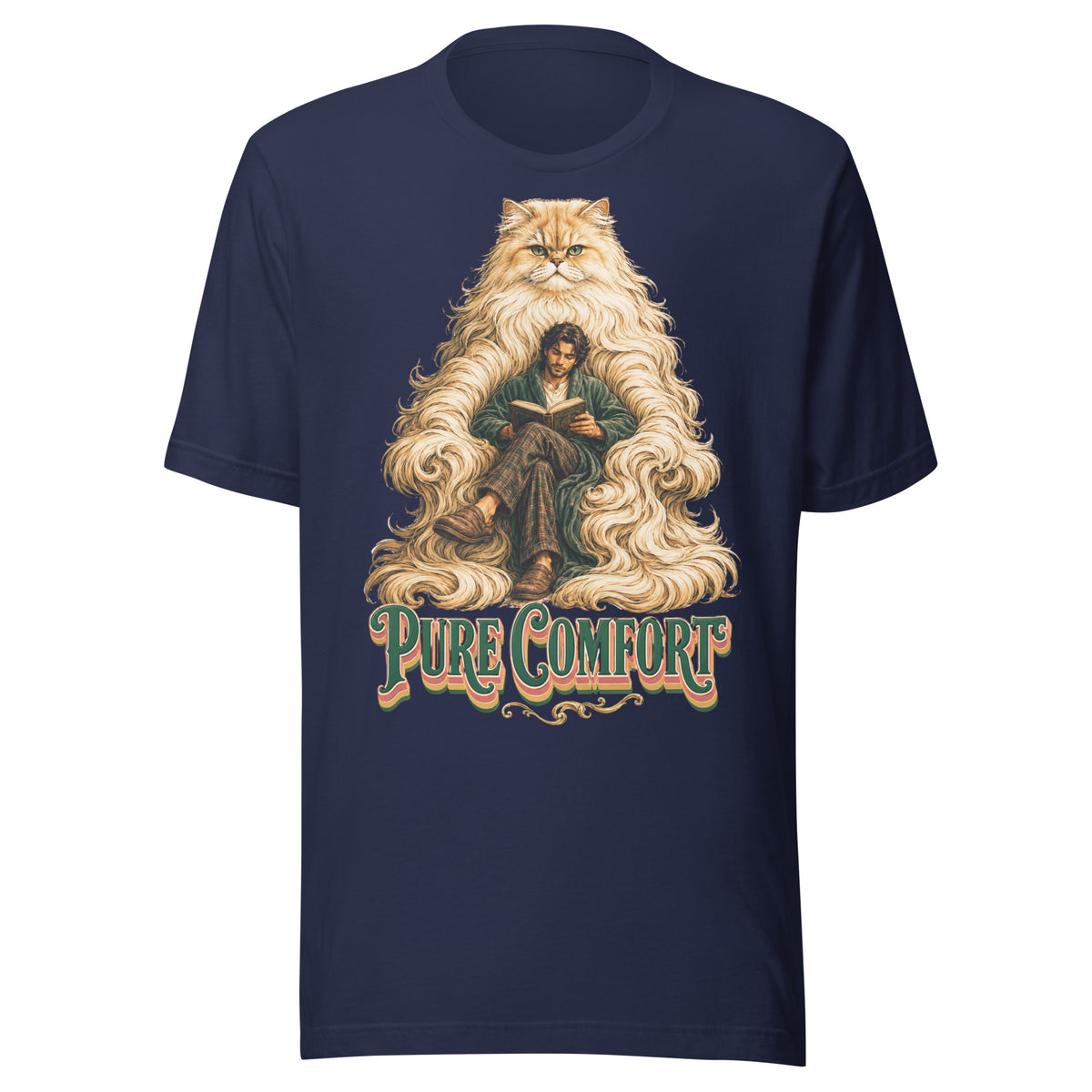 Cat Lovers Unisex Staple T-Shirt "Pure Comfort" by printfluence.net