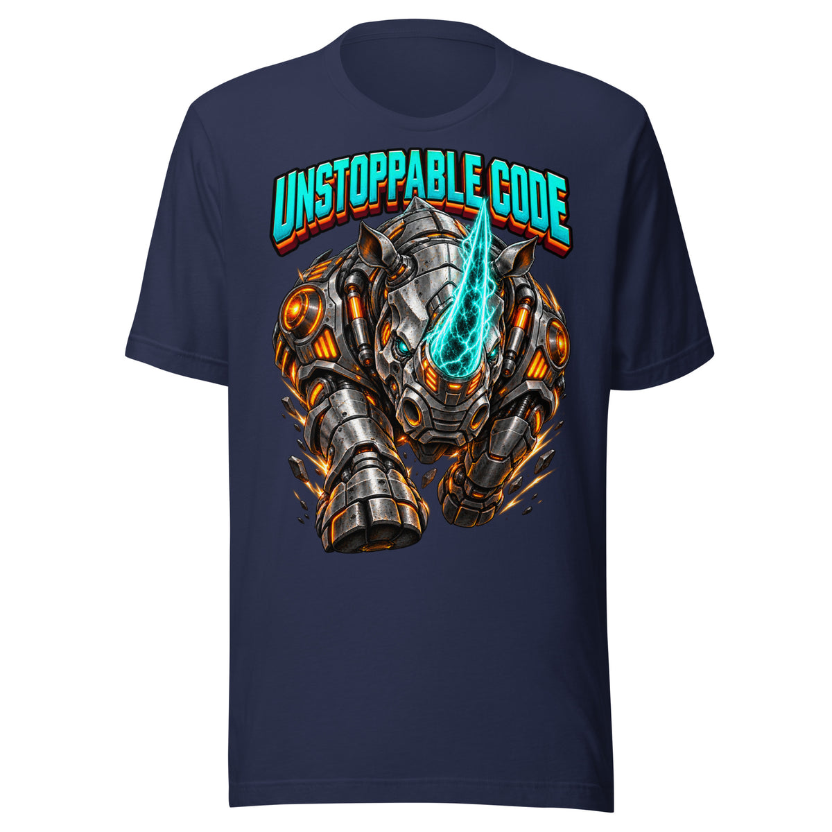 Cyberpunk Animals Lovers | Unisex Staple T-Shirt — UNSTOPPABLE CODE by printfluence