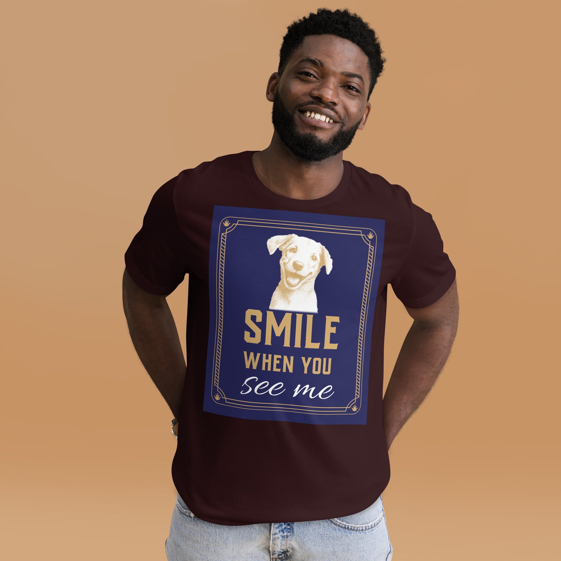 Unisex t-shirt - Smile When You See Me Unisex T-Shirt – For Joyful High Achievers by printfluence.net