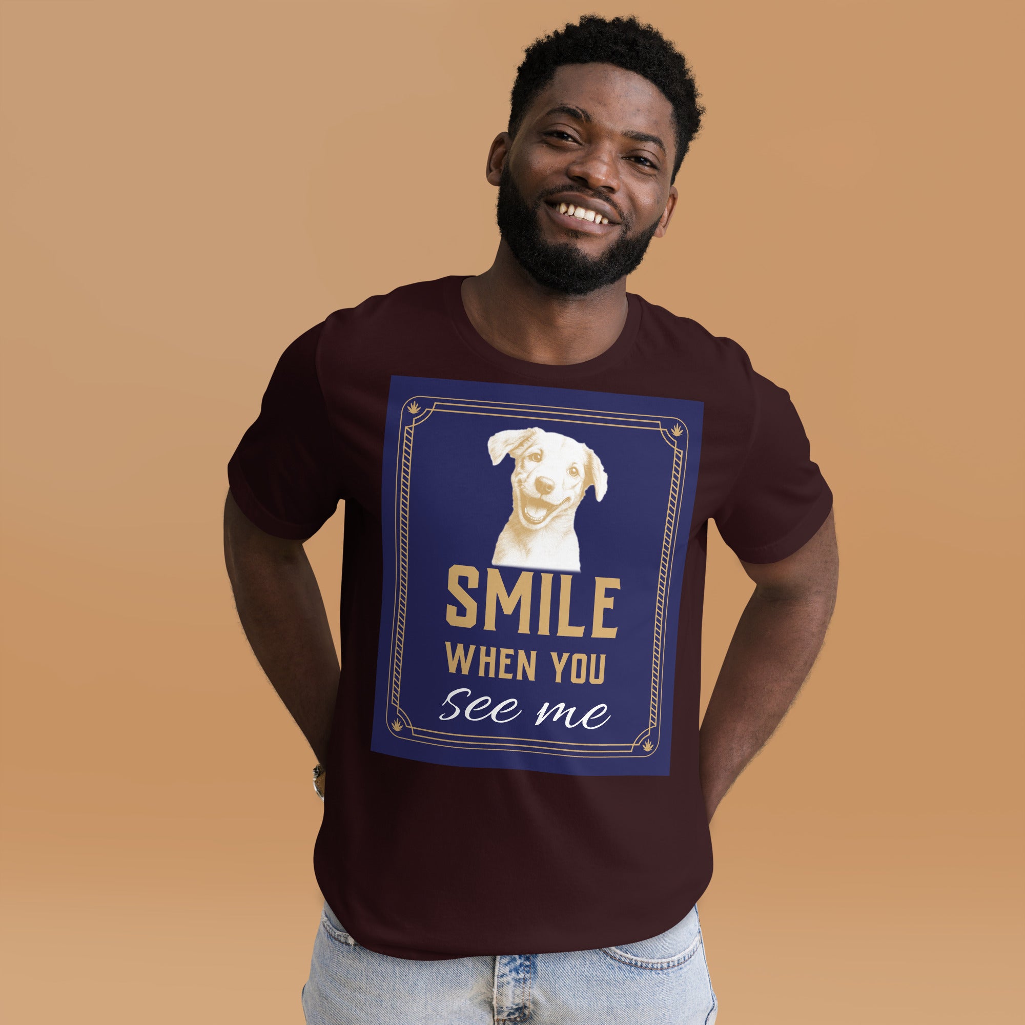 Unisex t-shirt - Smile When You See Me Unisex T-Shirt – For Joyful High Achievers by printfluence.net