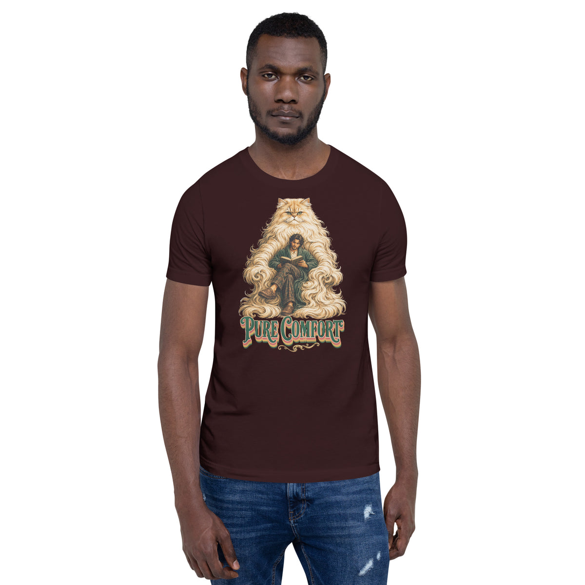 Cat Lovers Unisex Staple T-Shirt "Pure Comfort" by printfluence.net
