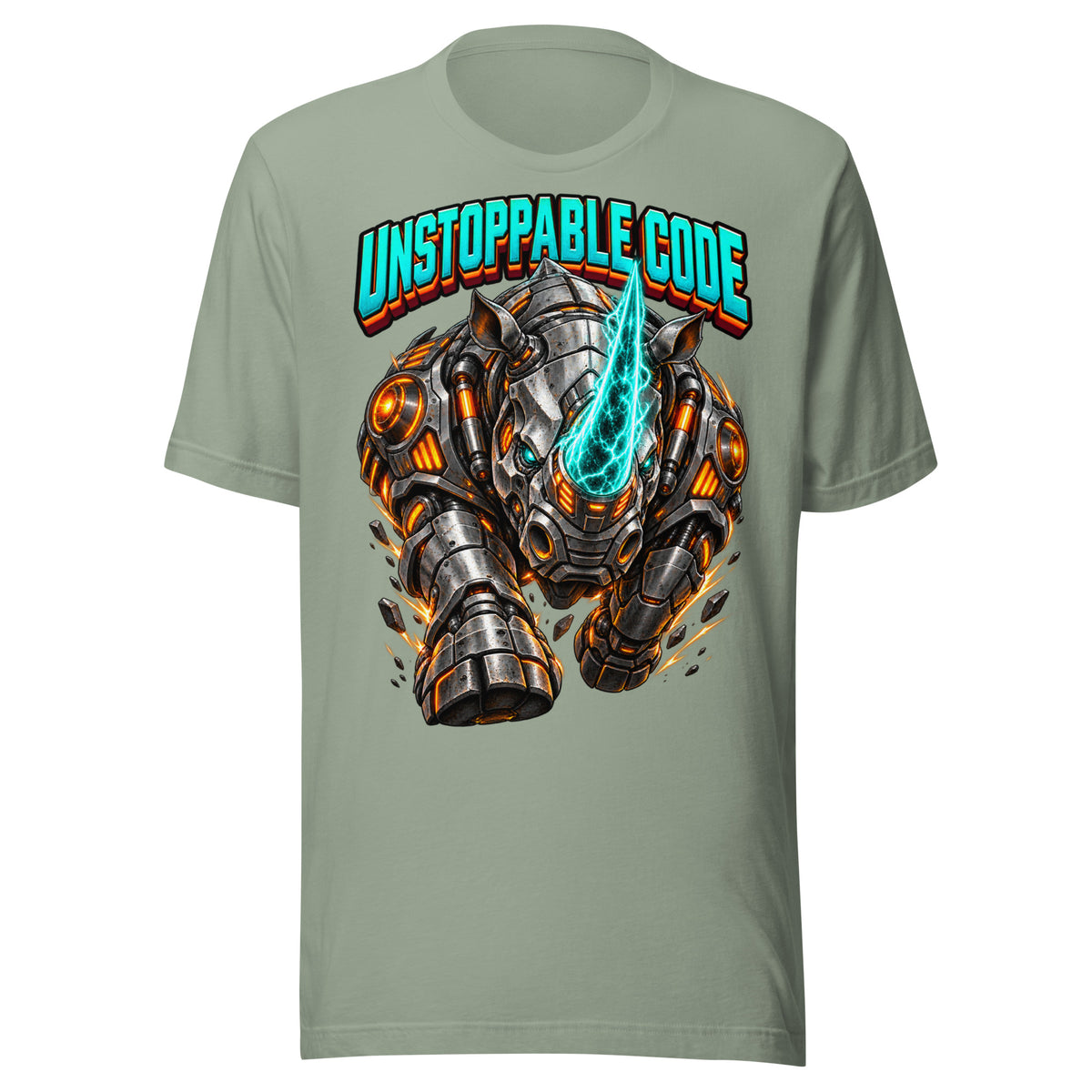 Cyberpunk Animals Lovers | Unisex Staple T-Shirt — UNSTOPPABLE CODE by printfluence