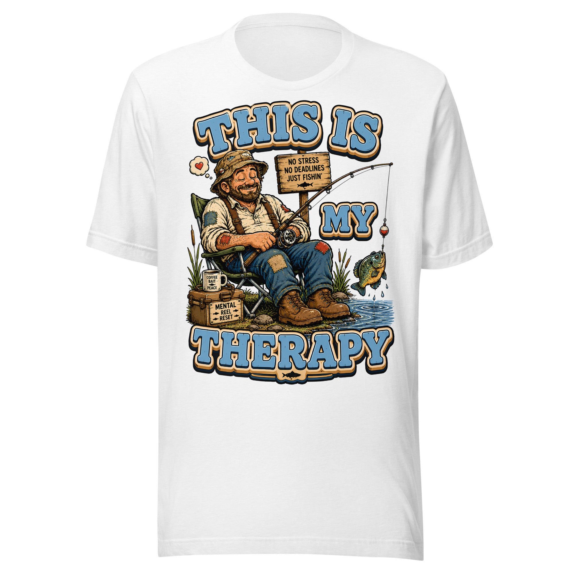 This Is My Therapy - Funny Fishing Lovers Unisex T-Shirt by printfluence.net