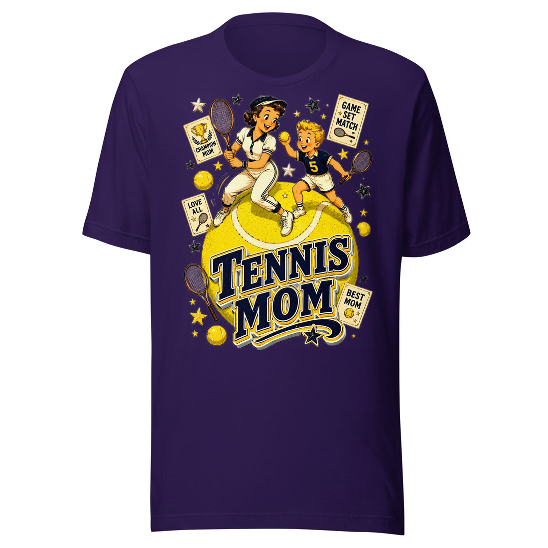 Unisex t-shirt - Elite Tennis Mom Champion by printfluence.net