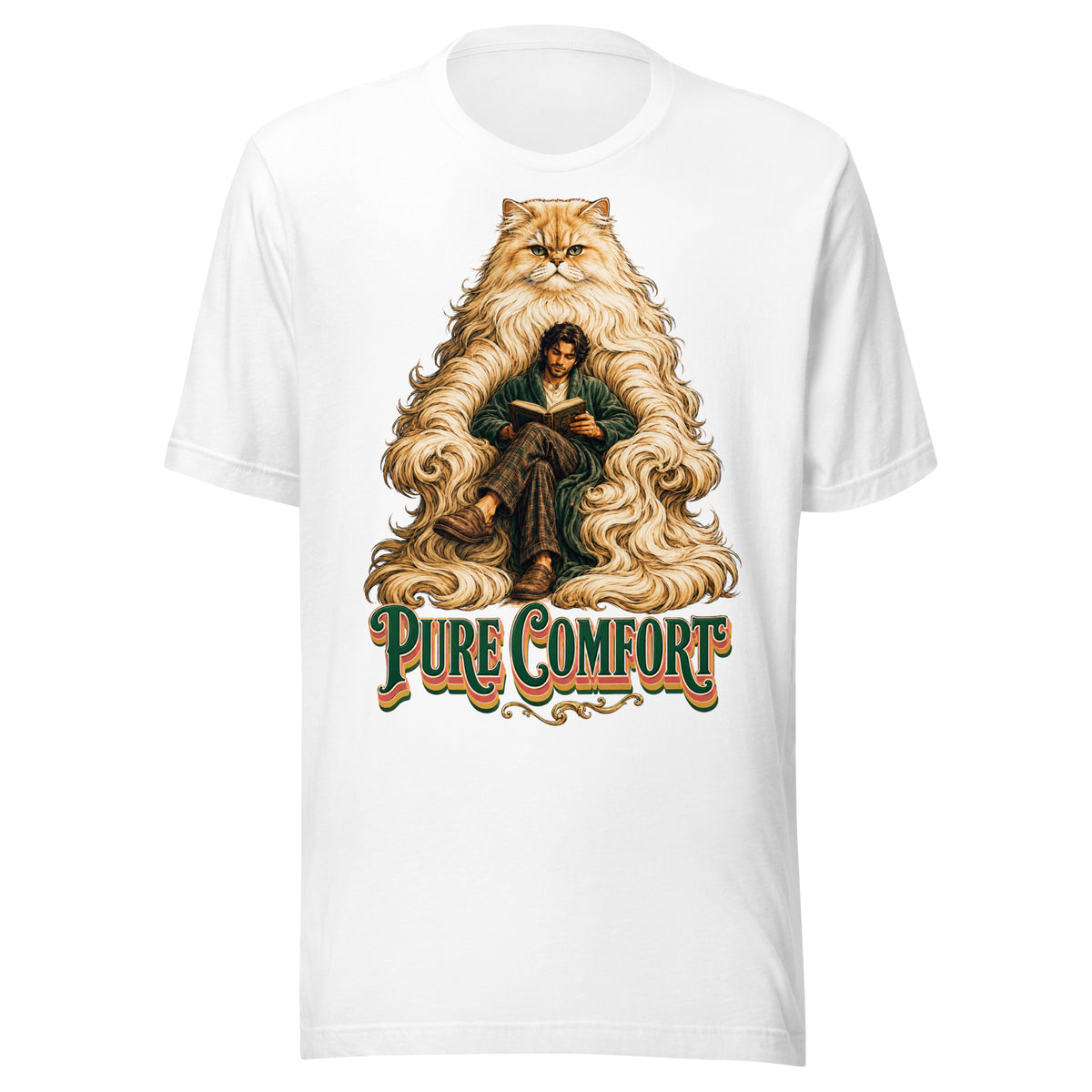 Cat Lovers Unisex Staple T-Shirt "Pure Comfort" by printfluence.net