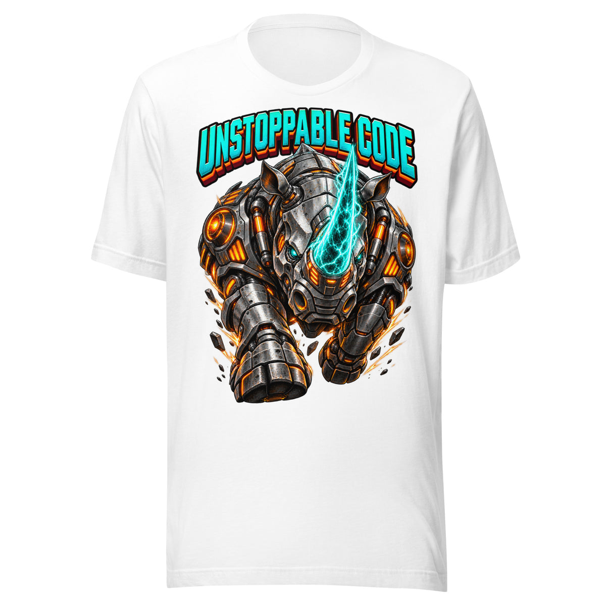 Cyberpunk Animals Lovers | Unisex Staple T-Shirt — UNSTOPPABLE CODE by printfluence