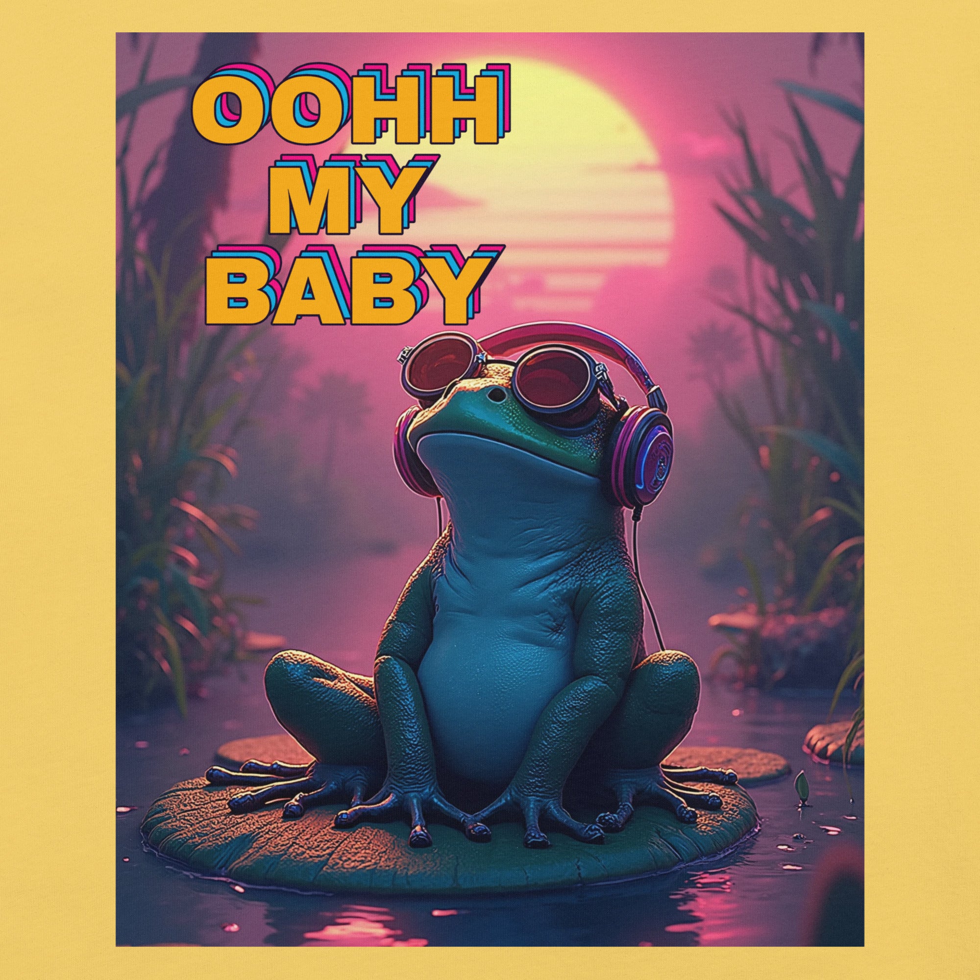 Unisex t-shirt - Oohh My Baby Frog Unisex T-Shirt – For Chill High-Achievers with Vibe by printfluence.net