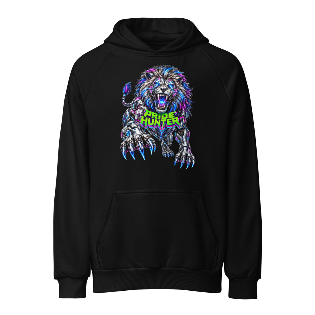 Cyberpunk Animals Lovers | Unisex Super Heavyweight Hoodie — PRIDE HUNTER by printfluence