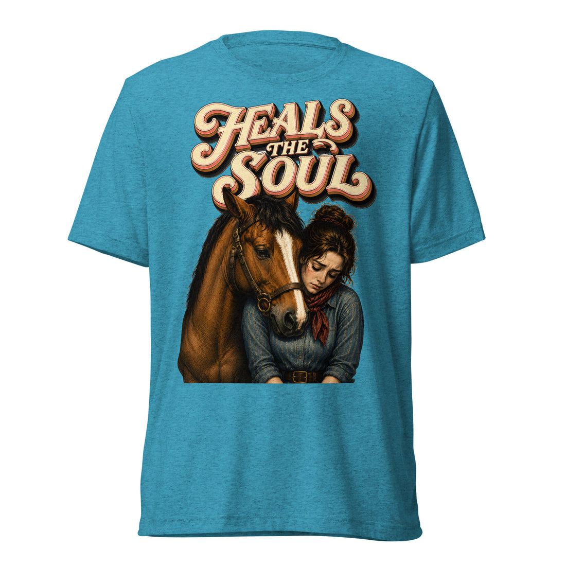 Heals The Soul Horse Short Sleeve Tee - Horse Lovers Edition by printfluence.net