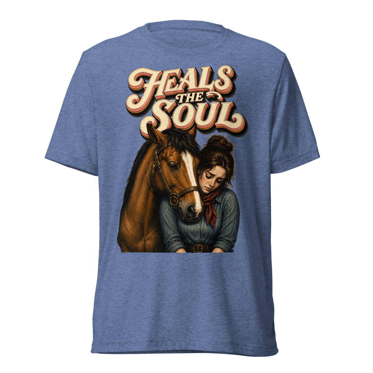 Heals The Soul Horse Short Sleeve Tee - Horse Lovers Edition by printfluence.net