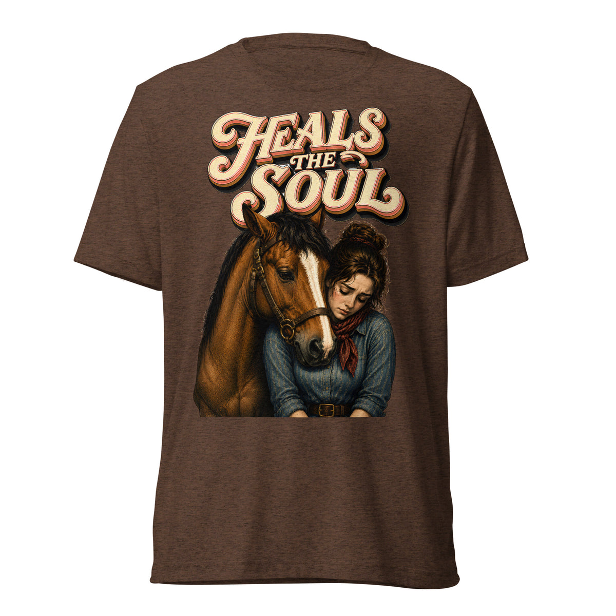 Heals The Soul Horse Short Sleeve Tee - Horse Lovers Edition by printfluence.net