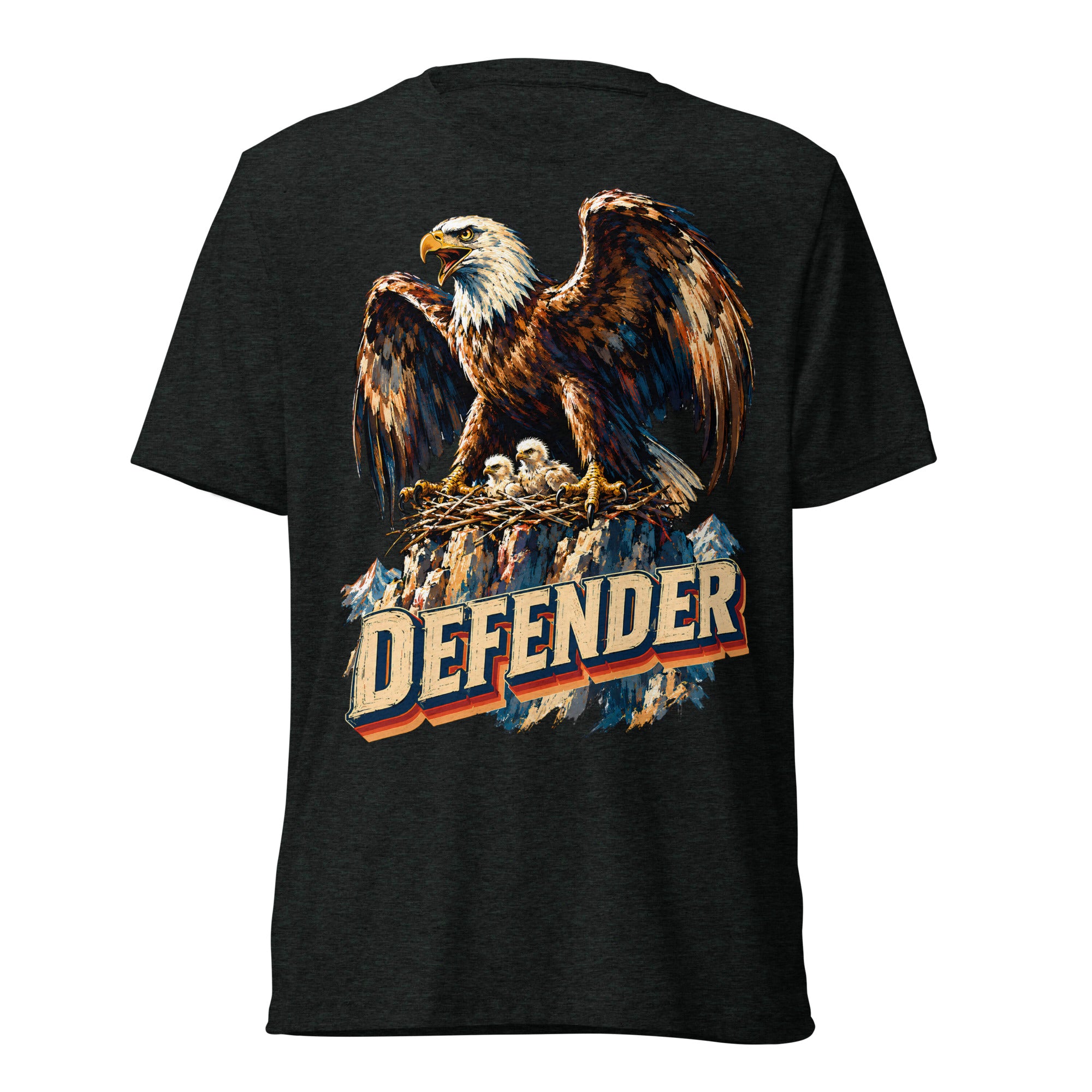 Eagle Lovers Defender Nest Vintage Short Sleeve Tee T-6 by printfluence.net