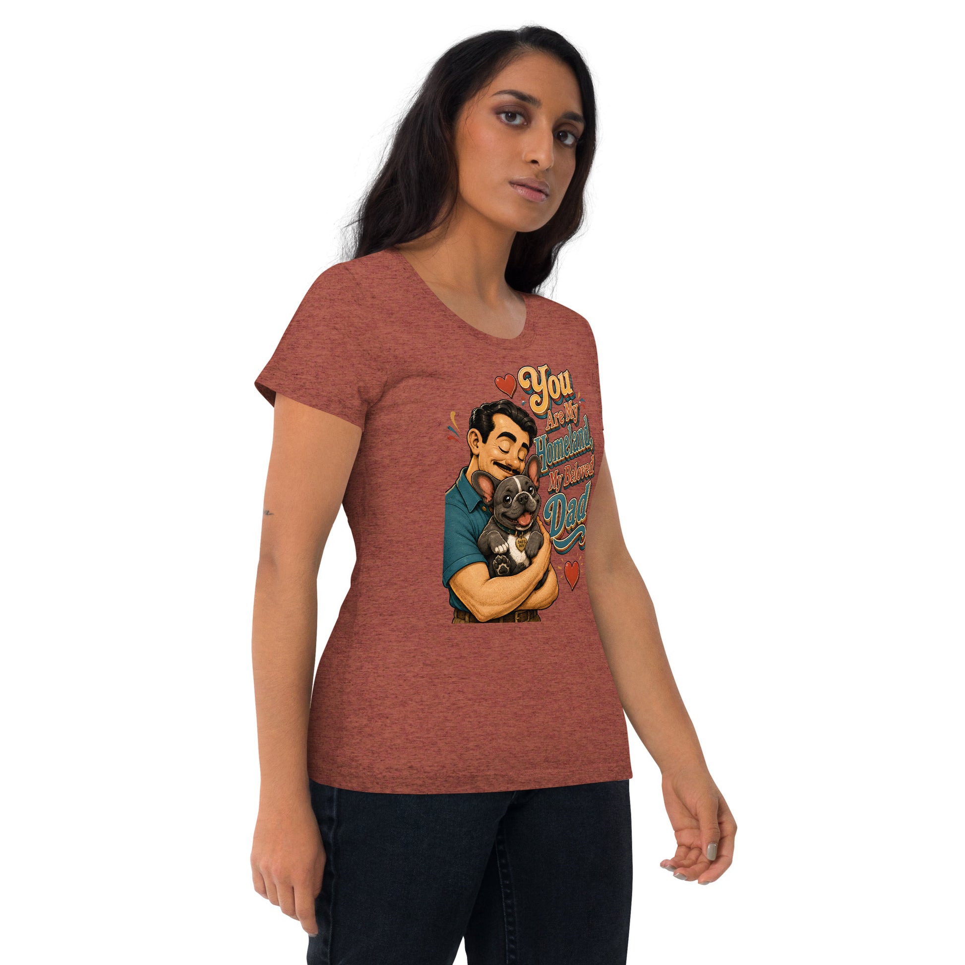 French Bulldog Dad Homeland Retro T-Shirt by printfluence.net