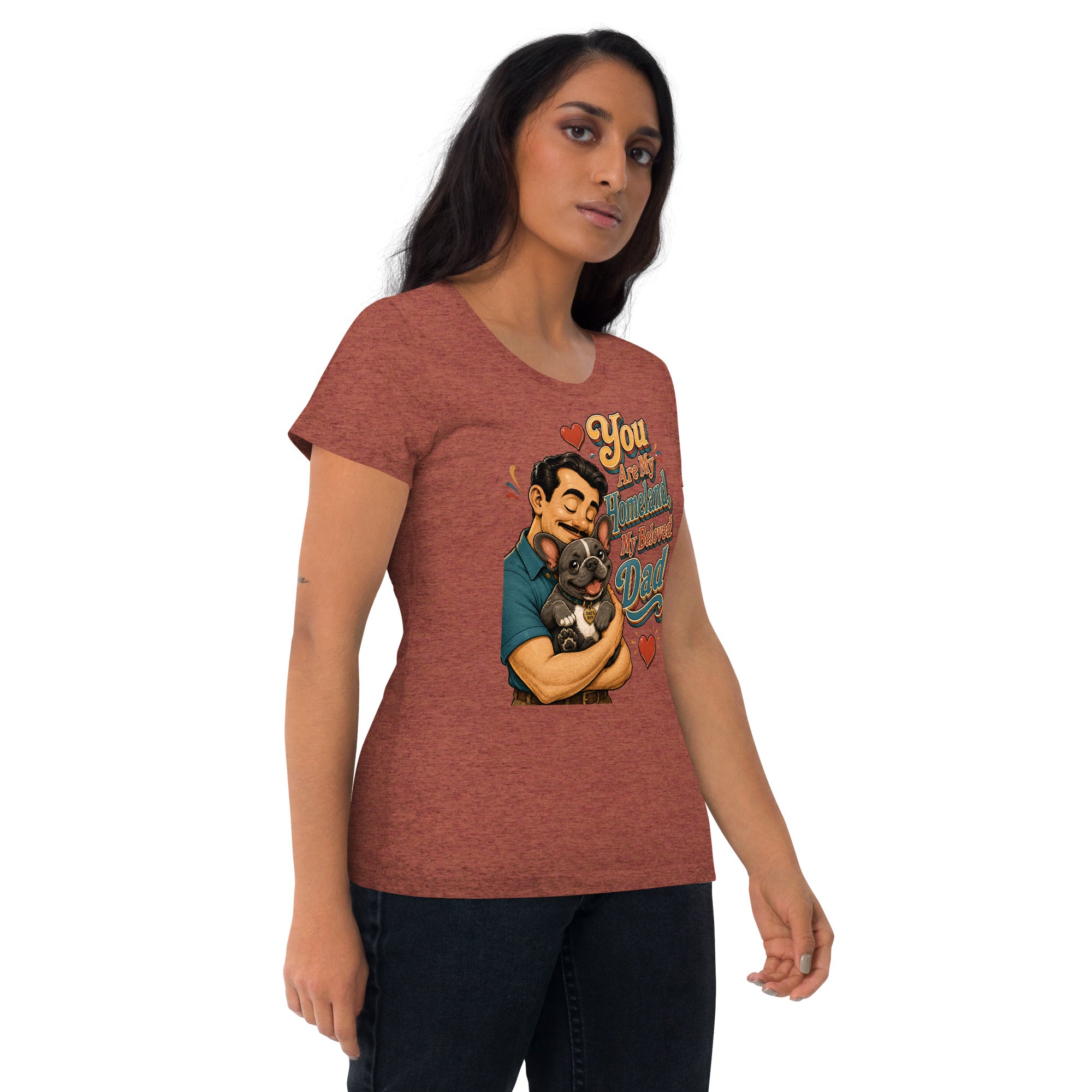 French Bulldog Dad Homeland Retro T-Shirt by printfluence.net