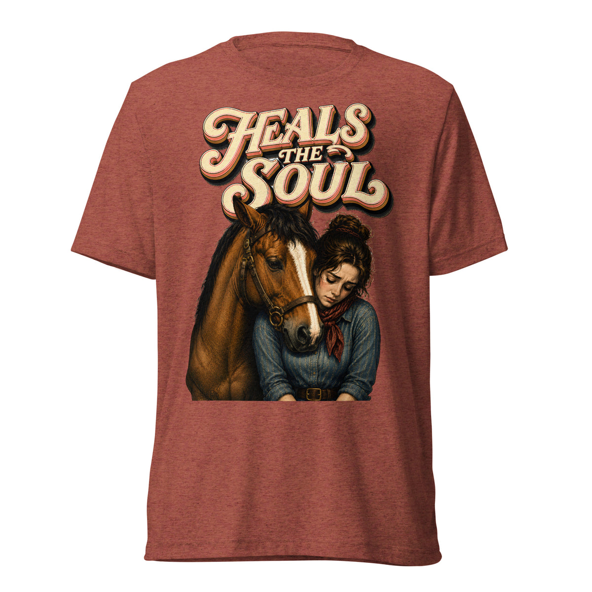 Heals The Soul Horse Short Sleeve Tee - Horse Lovers Edition by printfluence.net