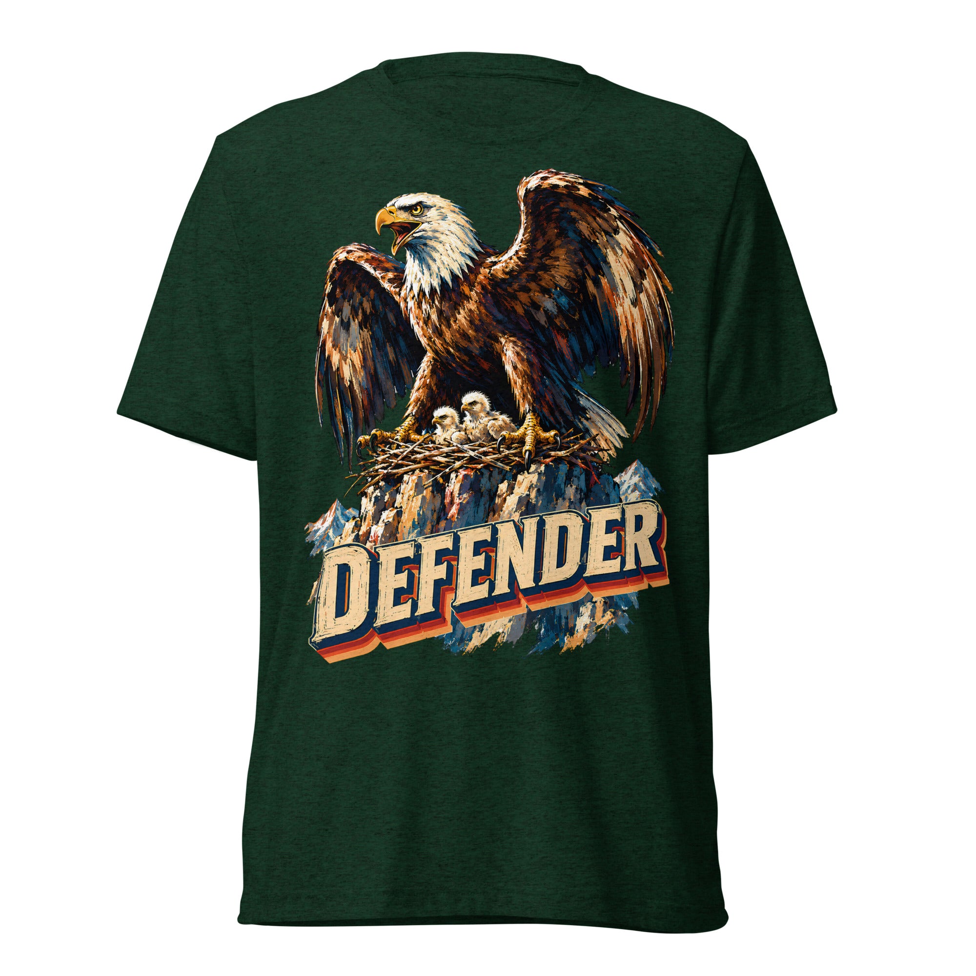 Eagle Lovers Defender Nest Vintage Short Sleeve Tee T-6 by printfluence.net