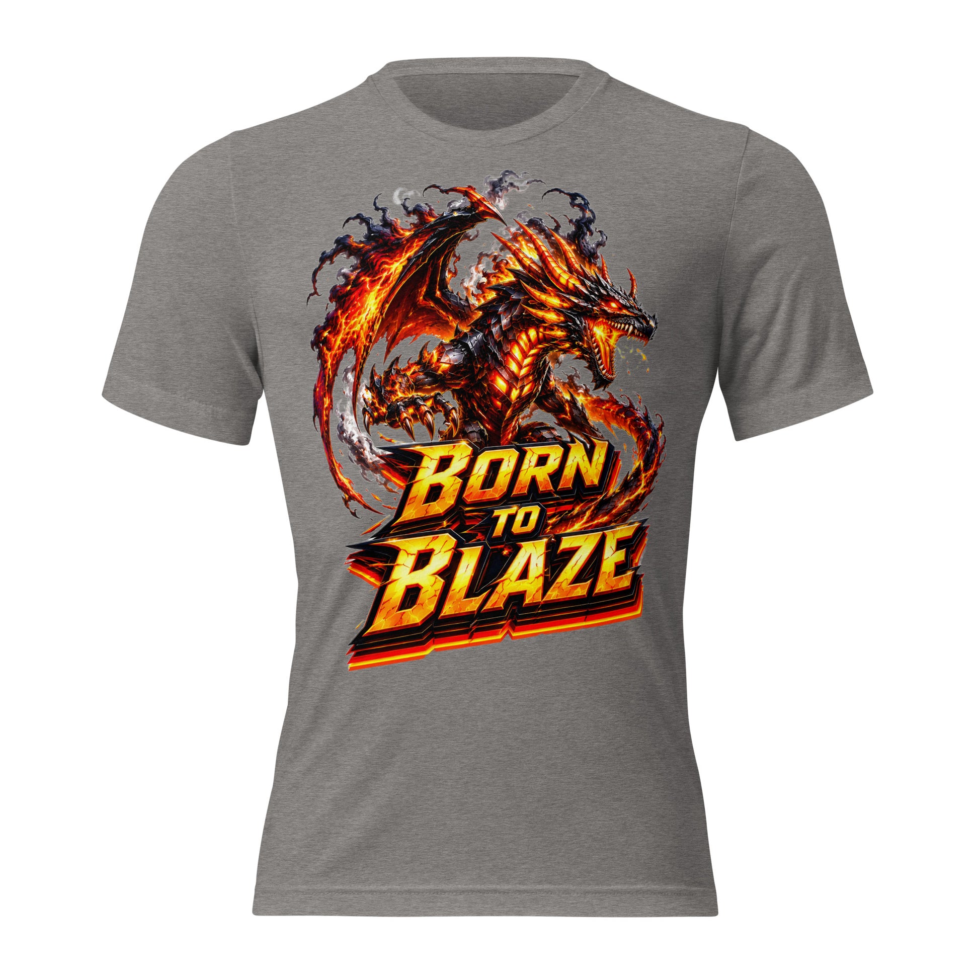 Short sleeve t-shirt - Volcanic Lava Dragon - Born to Blaze Premium Graphic Design by printfluence.net
