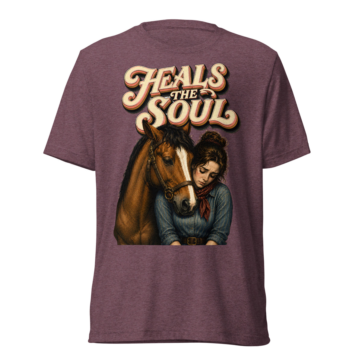 Heals The Soul Horse Short Sleeve Tee - Horse Lovers Edition by printfluence.net