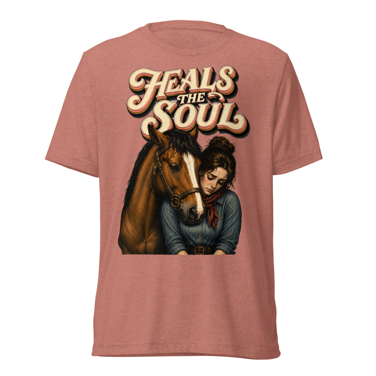 Heals The Soul Horse Short Sleeve Tee - Horse Lovers Edition by printfluence.net
