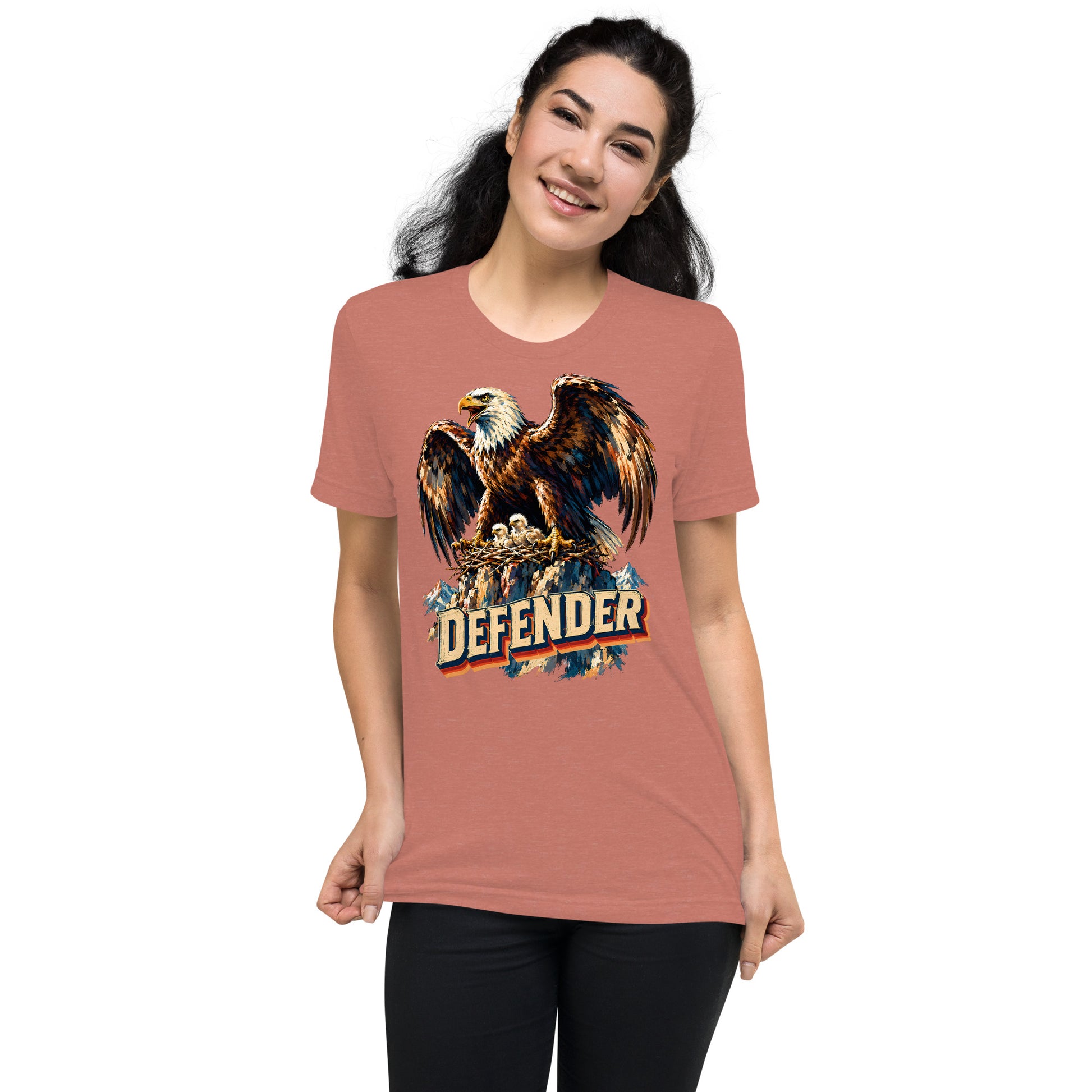 Eagle Lovers Defender Nest Vintage Short Sleeve Tee T-6 by printfluence.net