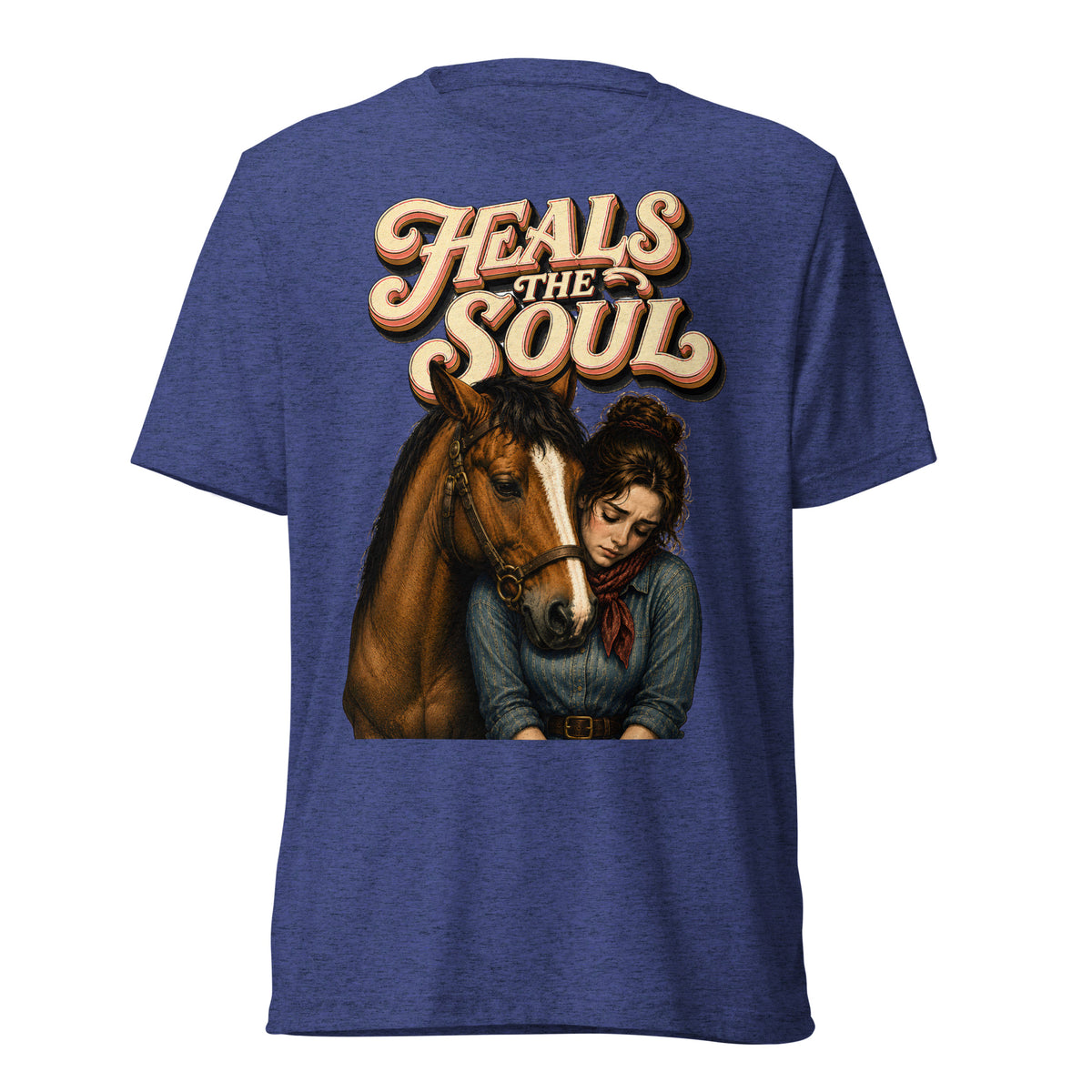 Heals The Soul Horse Short Sleeve Tee - Horse Lovers Edition by printfluence.net
